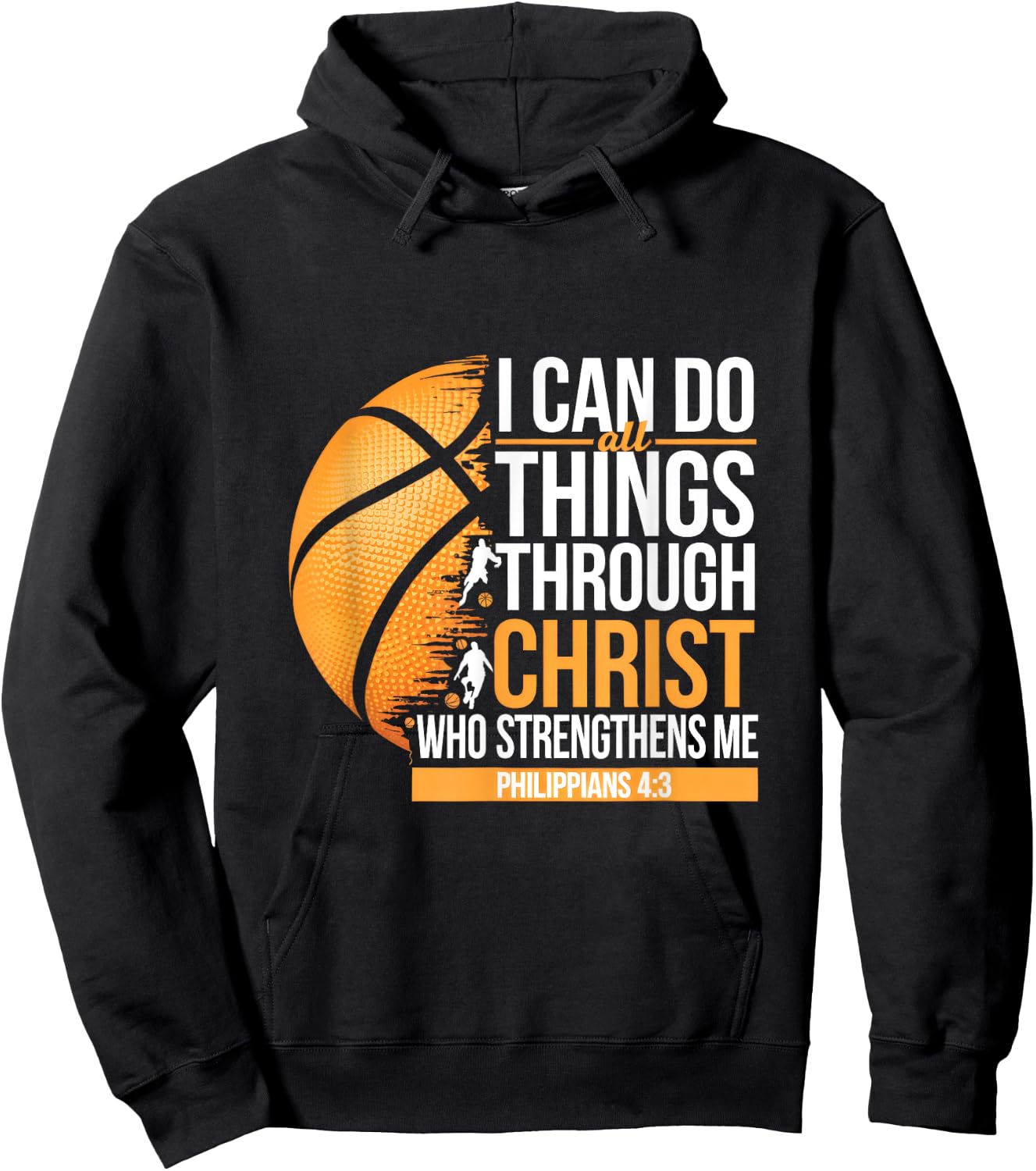 I Can Do All Things Through Christ Who Strengthens Hoodie - Hoodie | Black