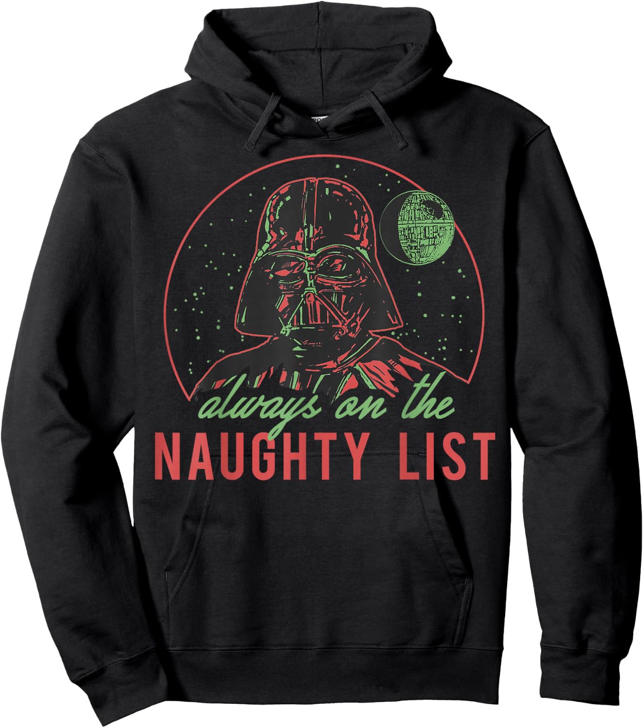 Star Wars Christmas Naughty List Vader Hoodie - Hoodie | Black