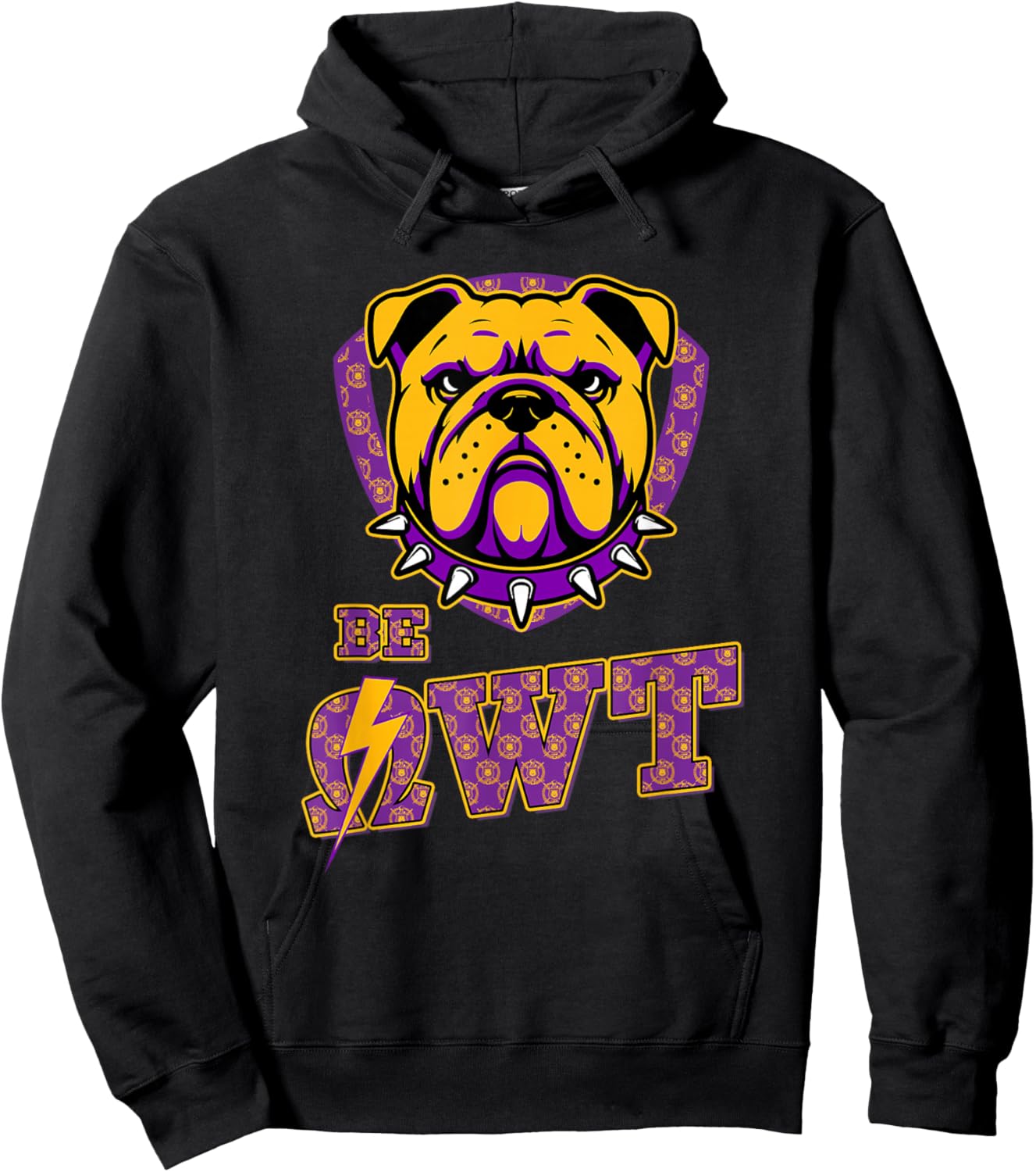 Omega Psi Phi Fraternity Paraphernalia, Be OWT Bulldog Hoodie - Hoodie | Black