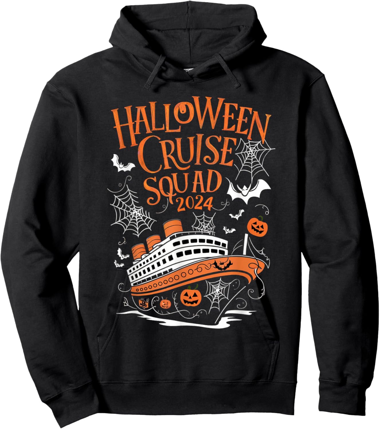 Spooky Halloween Cruise Squad 2024 Cruising Crew Season Hoodie - Hoodie | Black
