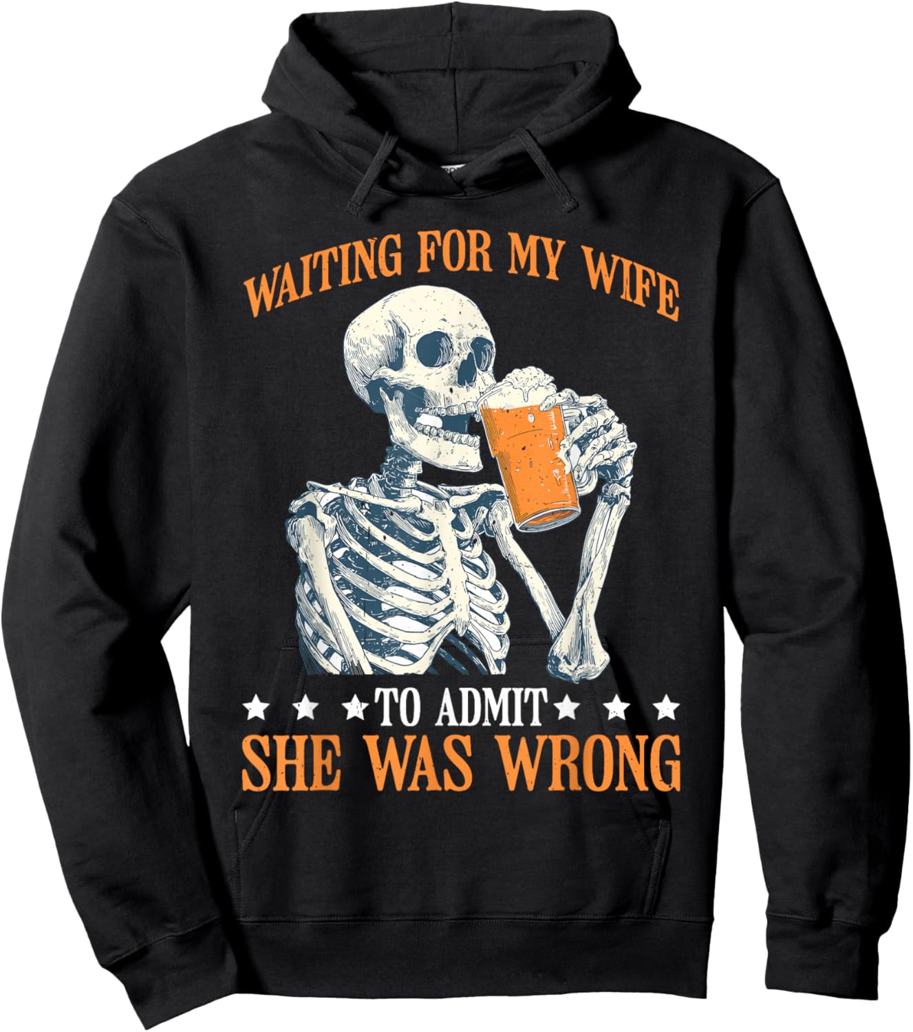 Waiting For My Wife To Admit She Was Wrong Hoodie - Hoodie | Black