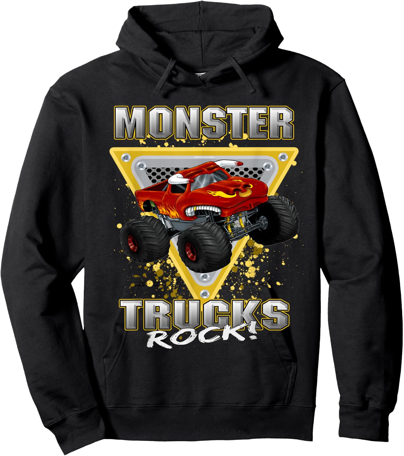 Monster Trucks Rock Hoodie - Hoodie | Black