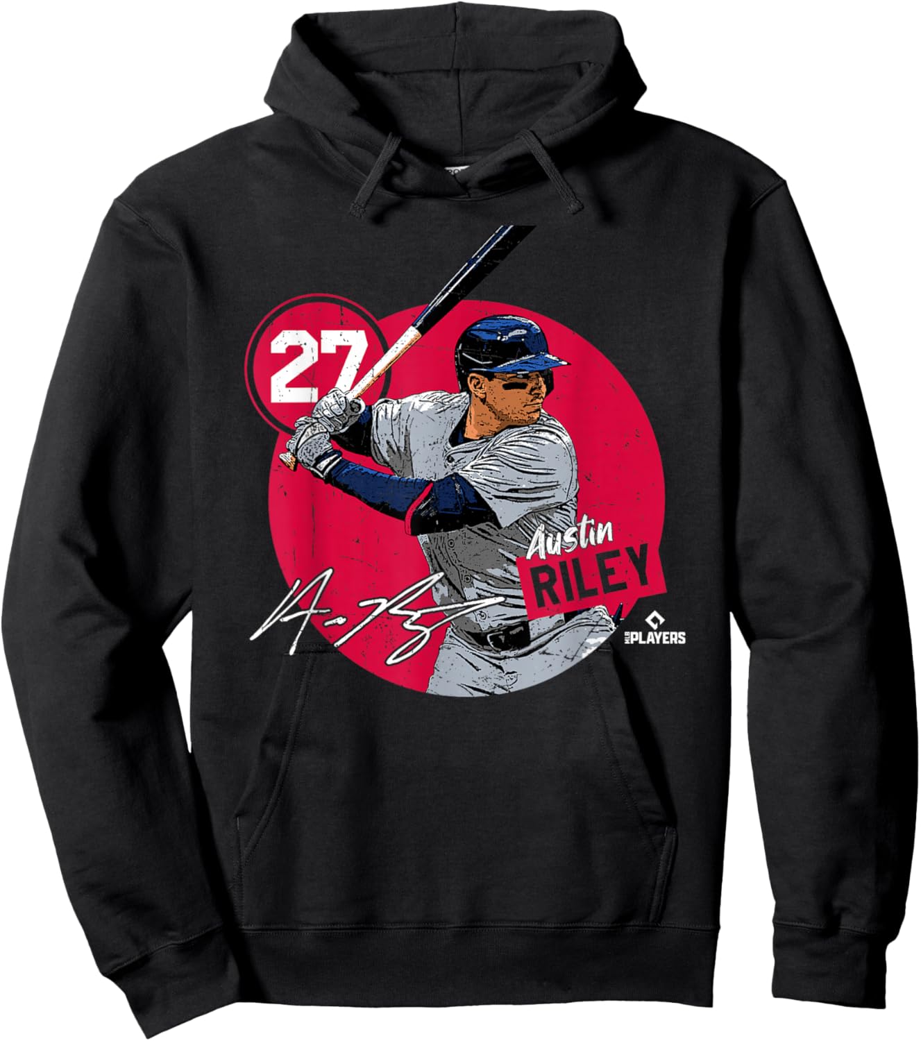 Austin Riley | Atlanta Baseball MLB Players | MLBRIL4047 Hoodie - Hoodie | Black