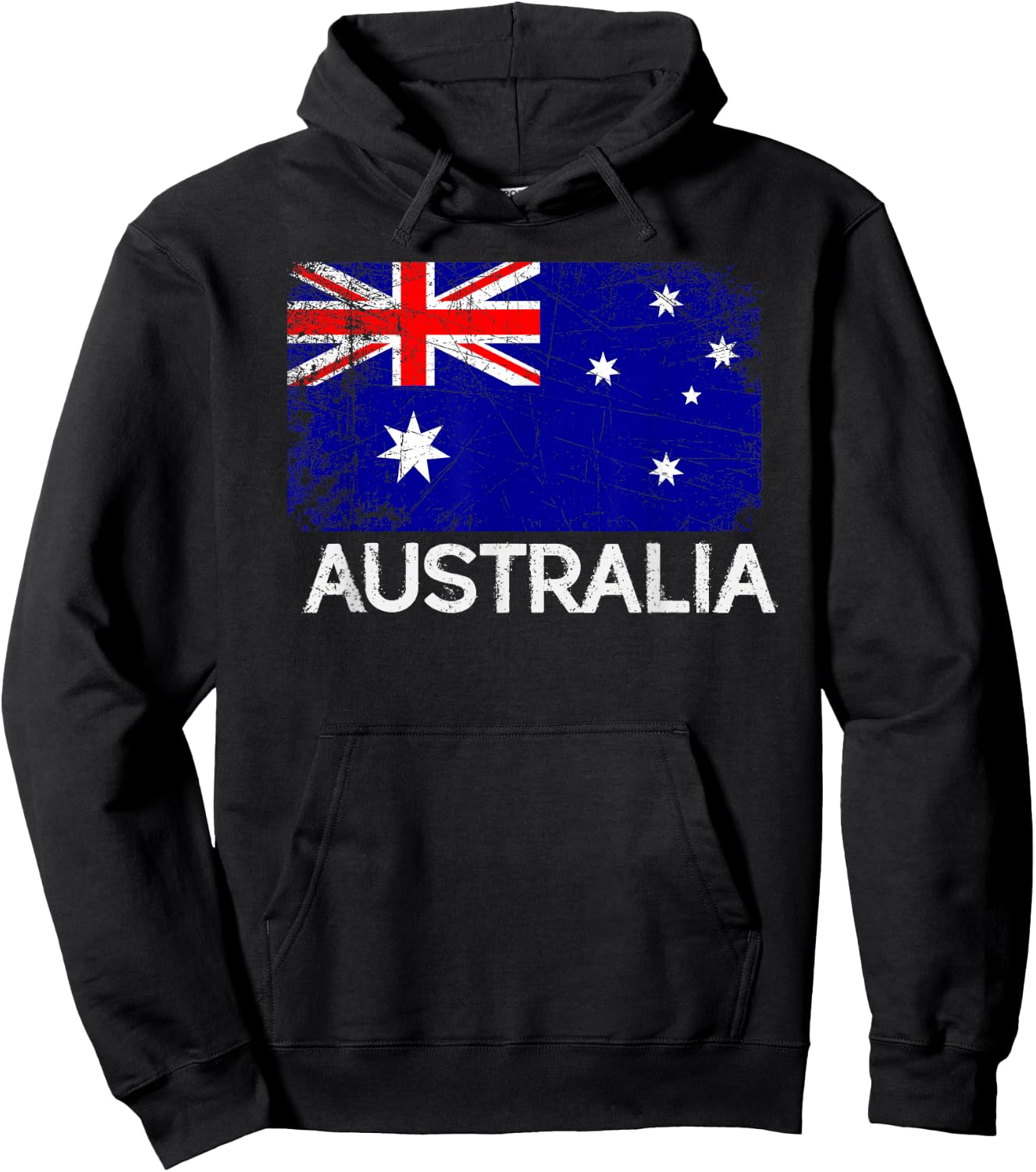 Australian Flag | Vintage Made In Australia Gift Hoodie - Hoodie | Black