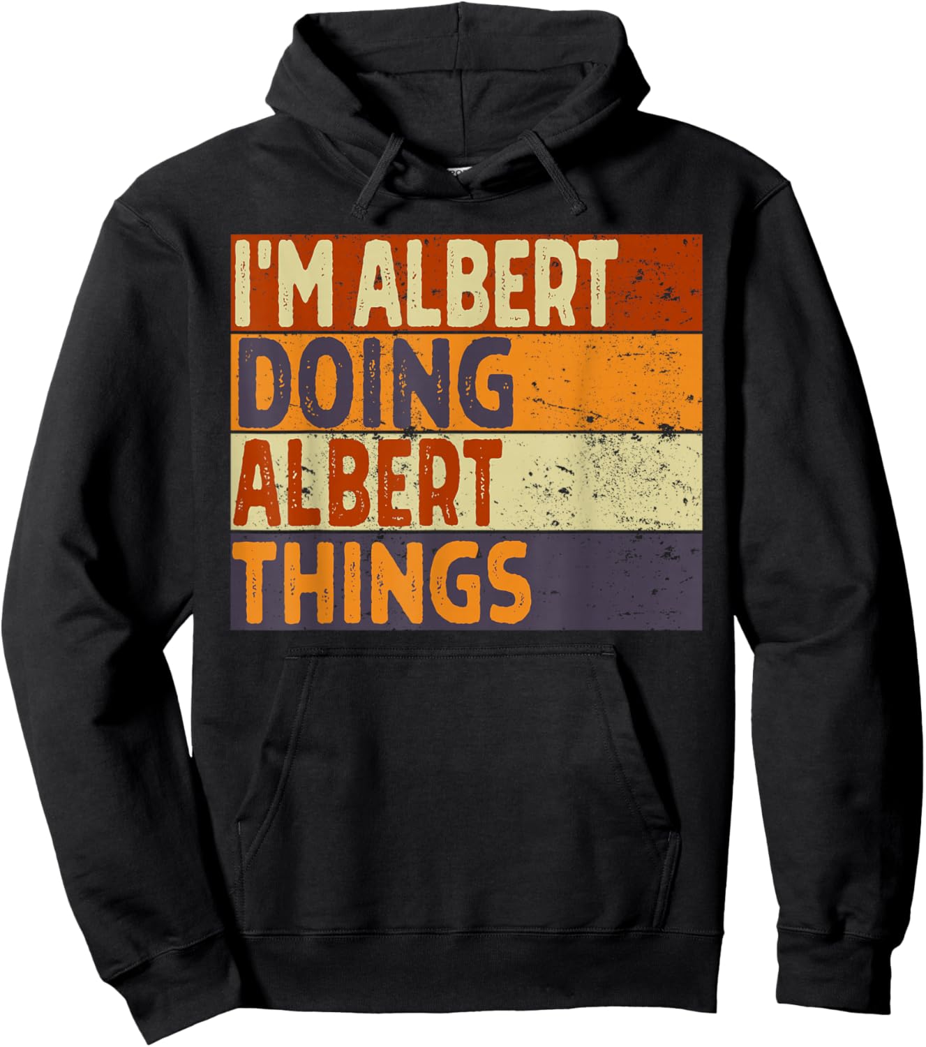 Retro I'm Albert Doing Albert Things Lustiger Geburtstags-Witz Hoodie - Hoodie | Black
