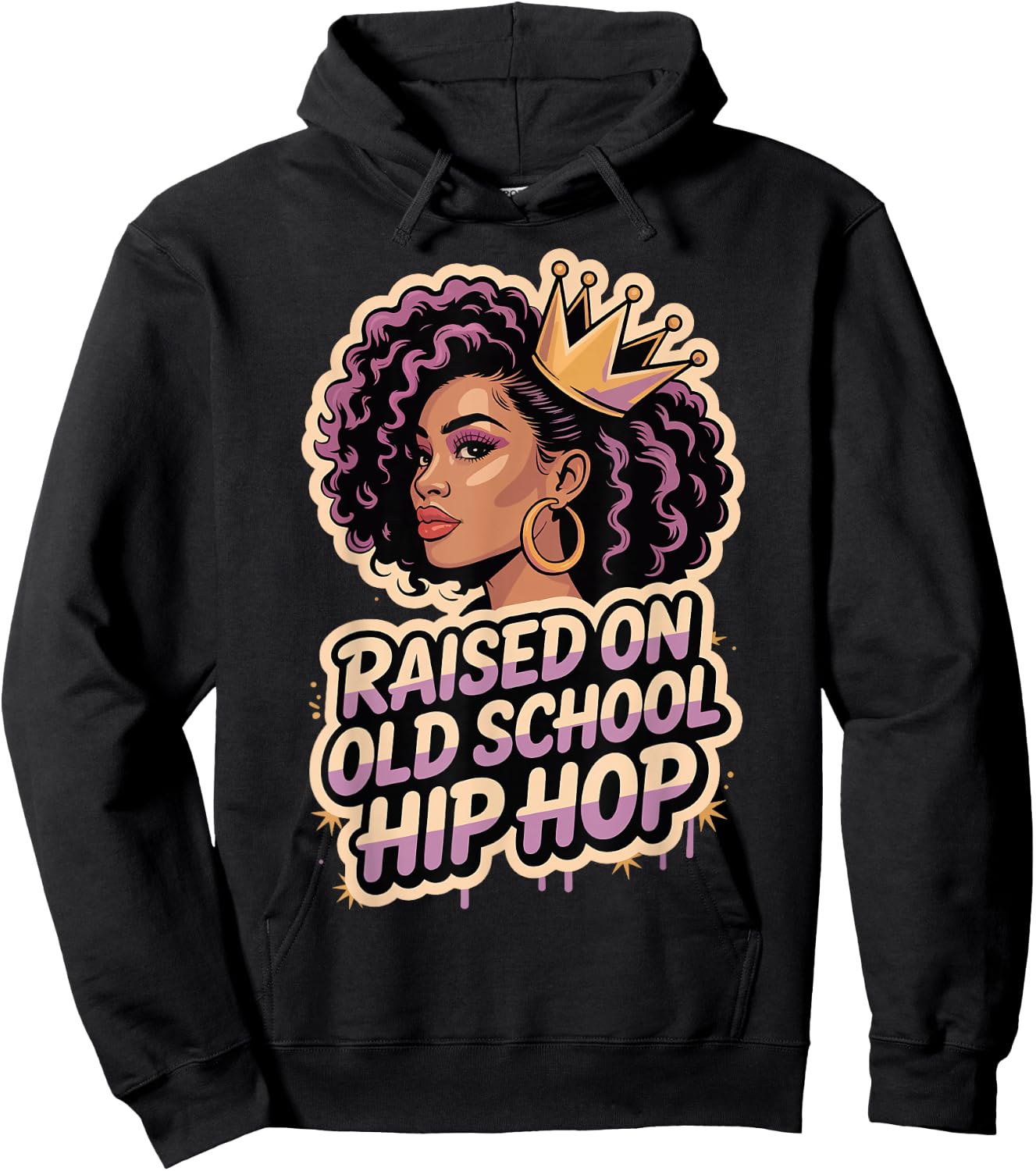Raised On Old School Hip Hop Hoodie - Hoodie | Black