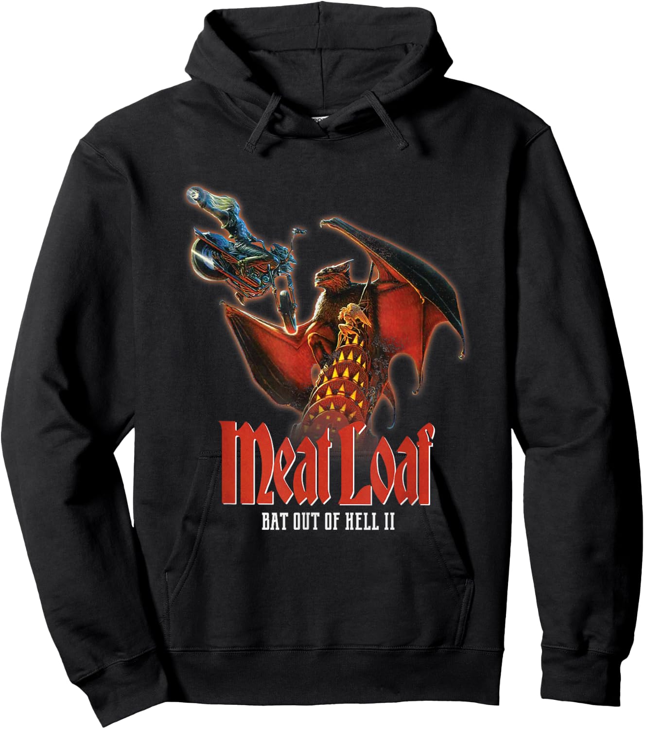 Meat Loaf Bat II Hoodie - Hoodie | Black