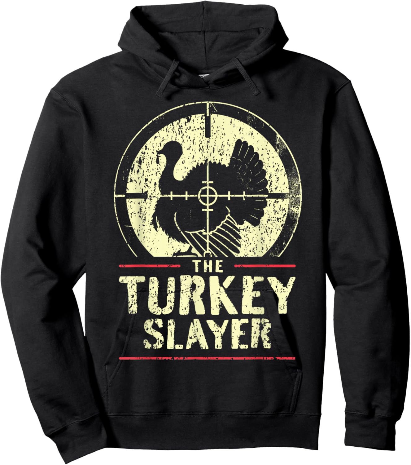 Turkey Hunting I The Turkey Slayer I Turkey Hunter Hoodie - Hoodie | Black