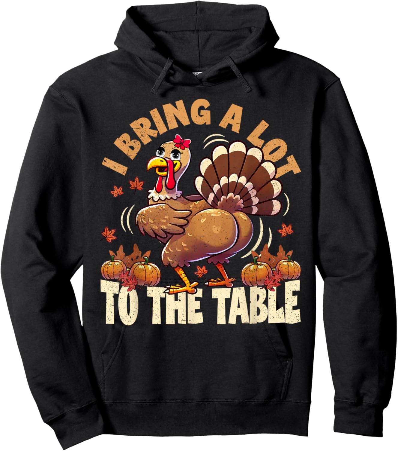 Funny Thanksgiving meme Turkey day Hoodie - Hoodie | Black