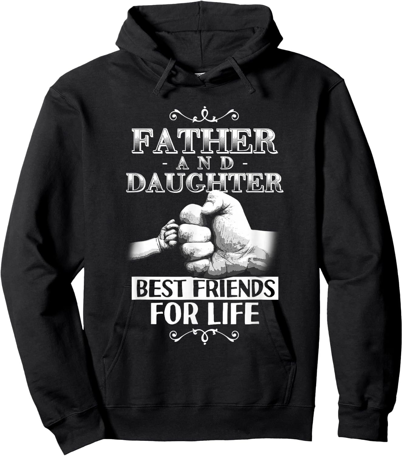 Father And Daughter Best Friends For Life Bump Matching Hoodie - Hoodie | Black