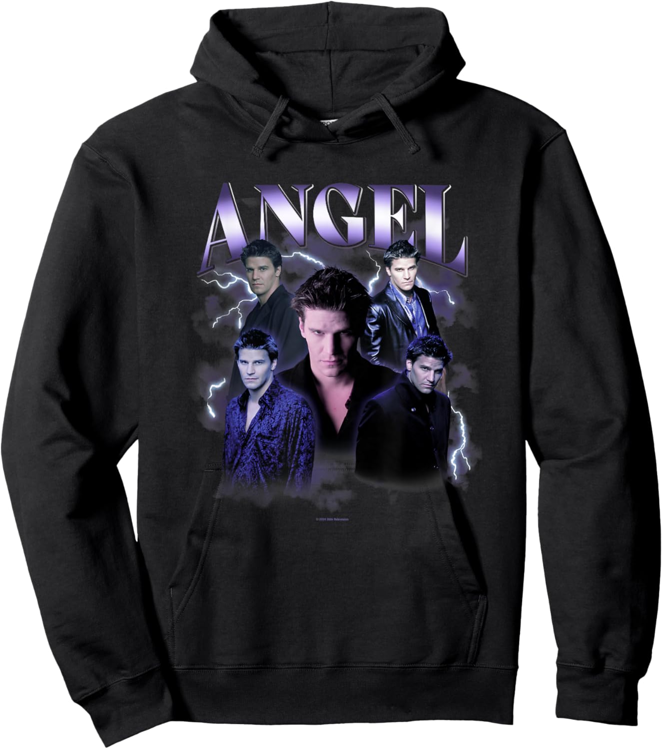 Buffy The Vampire Slayer Iconic Angel 90's Collage Poster Hoodie - Hoodie | Black