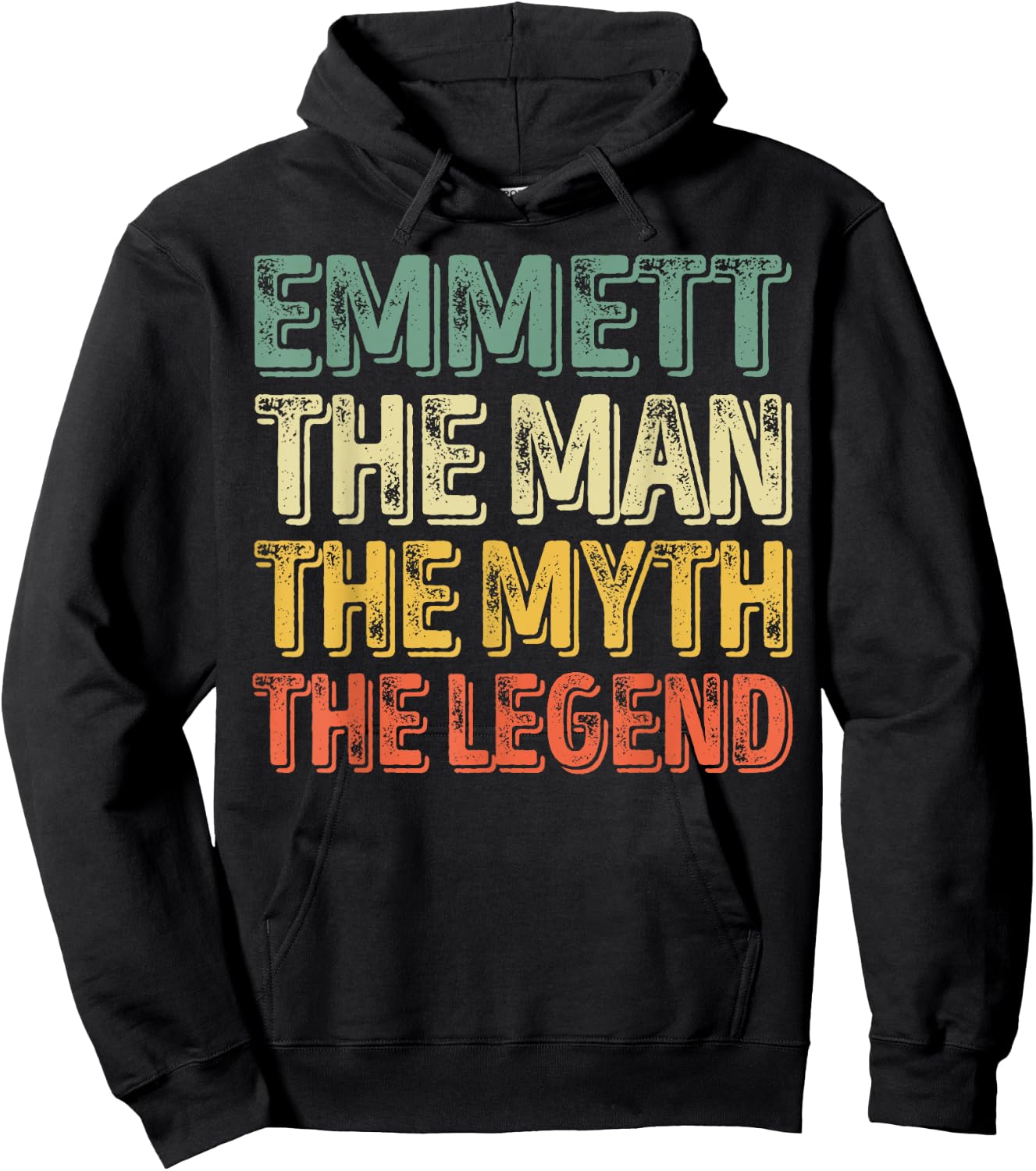Emmett The Man The Myth The Legend Shirt First Name Emmett Hoodie - Hoodie | Black