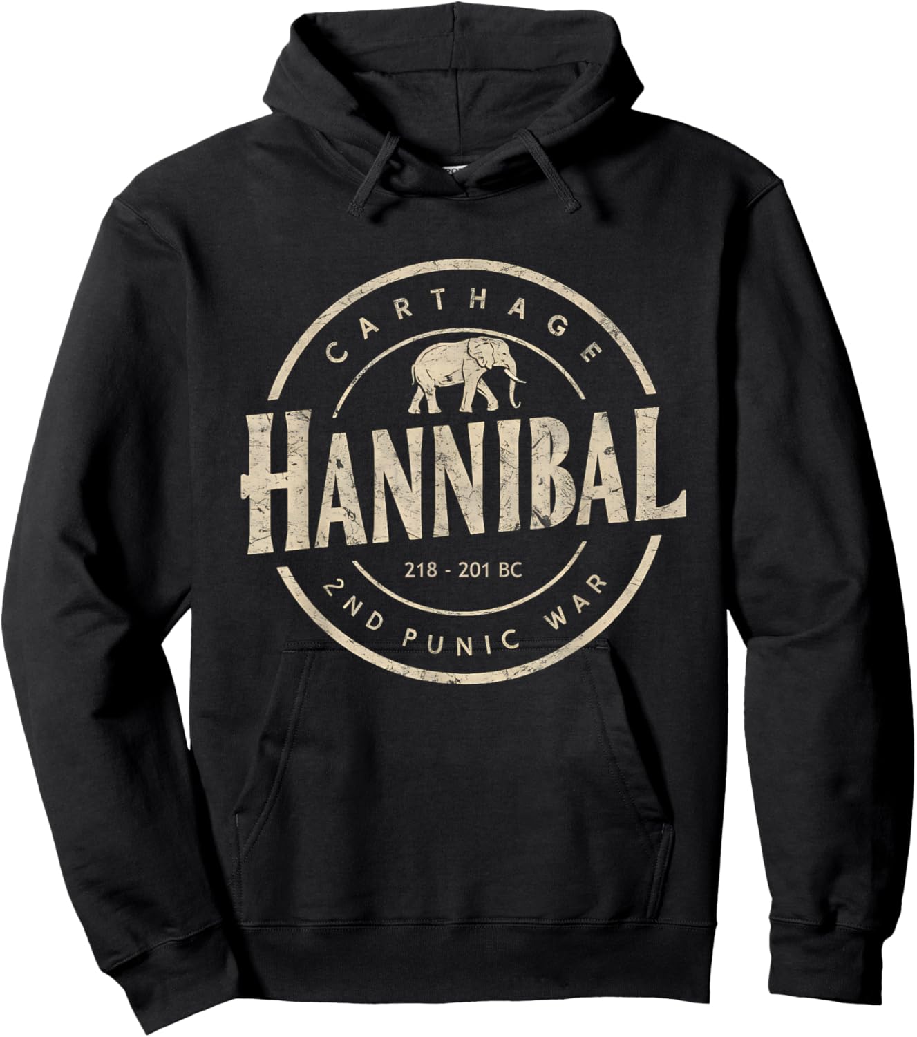 Hannibal Barca Carthage Punic Wars Hoodie - Hoodie | Black