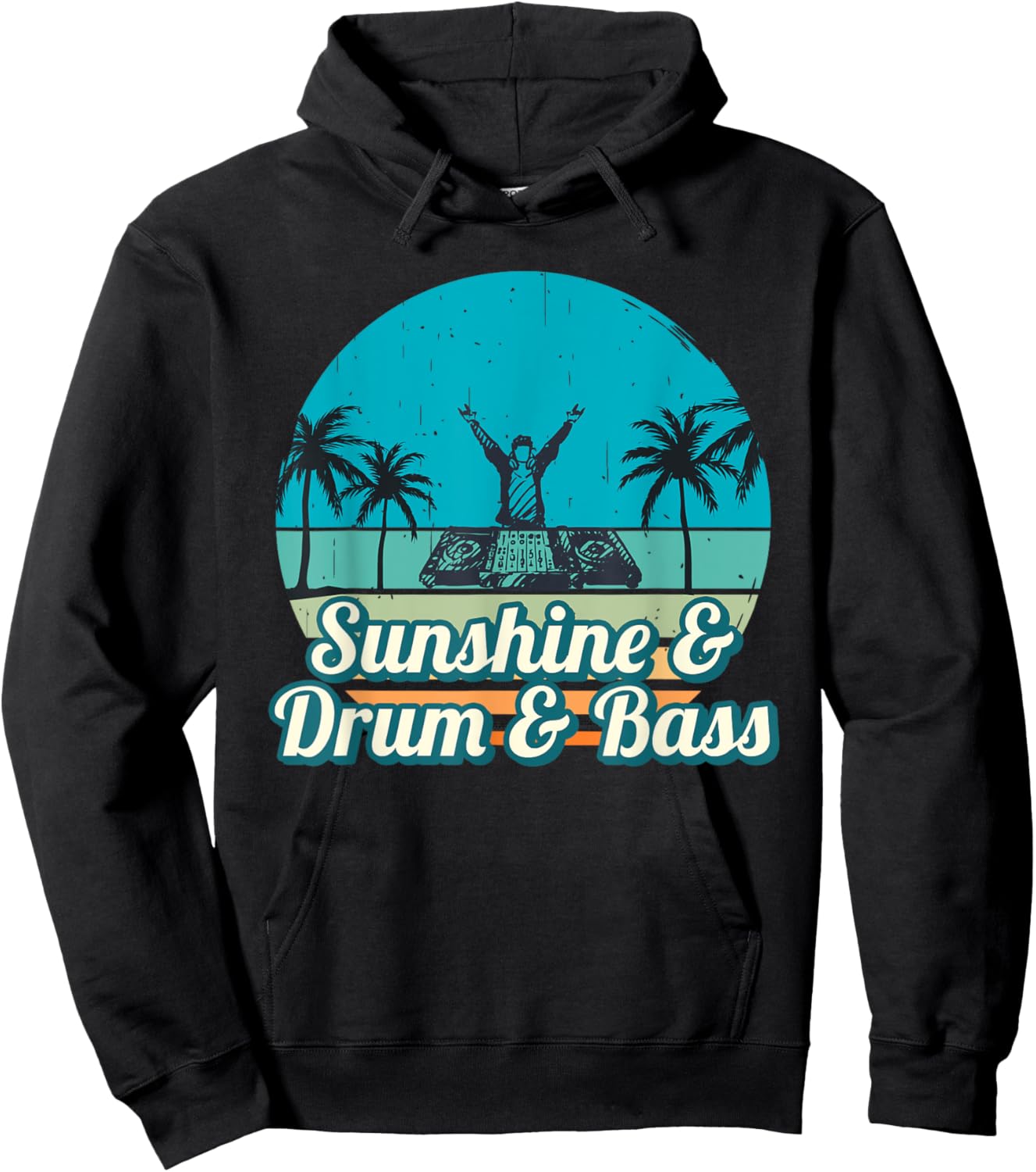 Summer Festival DnB Shirt | Sunshine & Drum & Bass Shirt Women Hoodie - Hoodie | Black