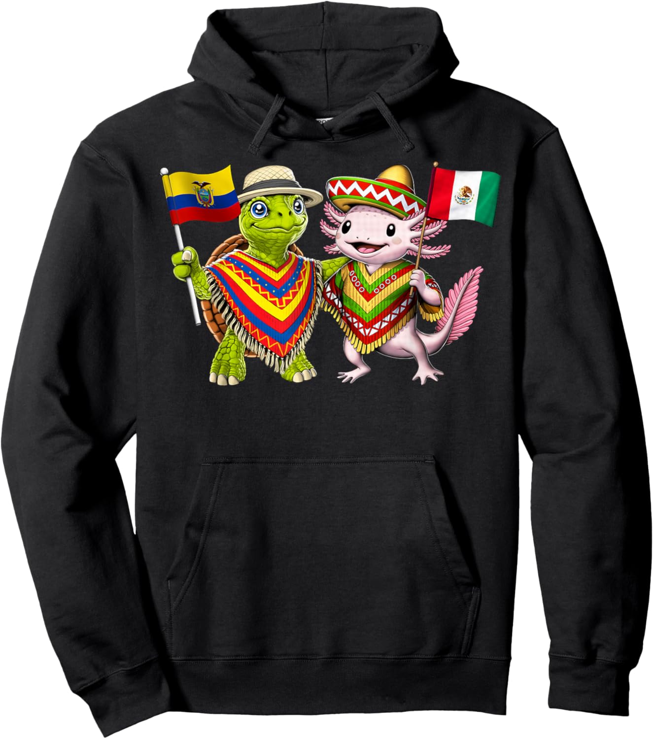 Ecuador Mexico Roots Ecuadorian Mexican Flag Proud Mexican Hoodie - Hoodie | Black