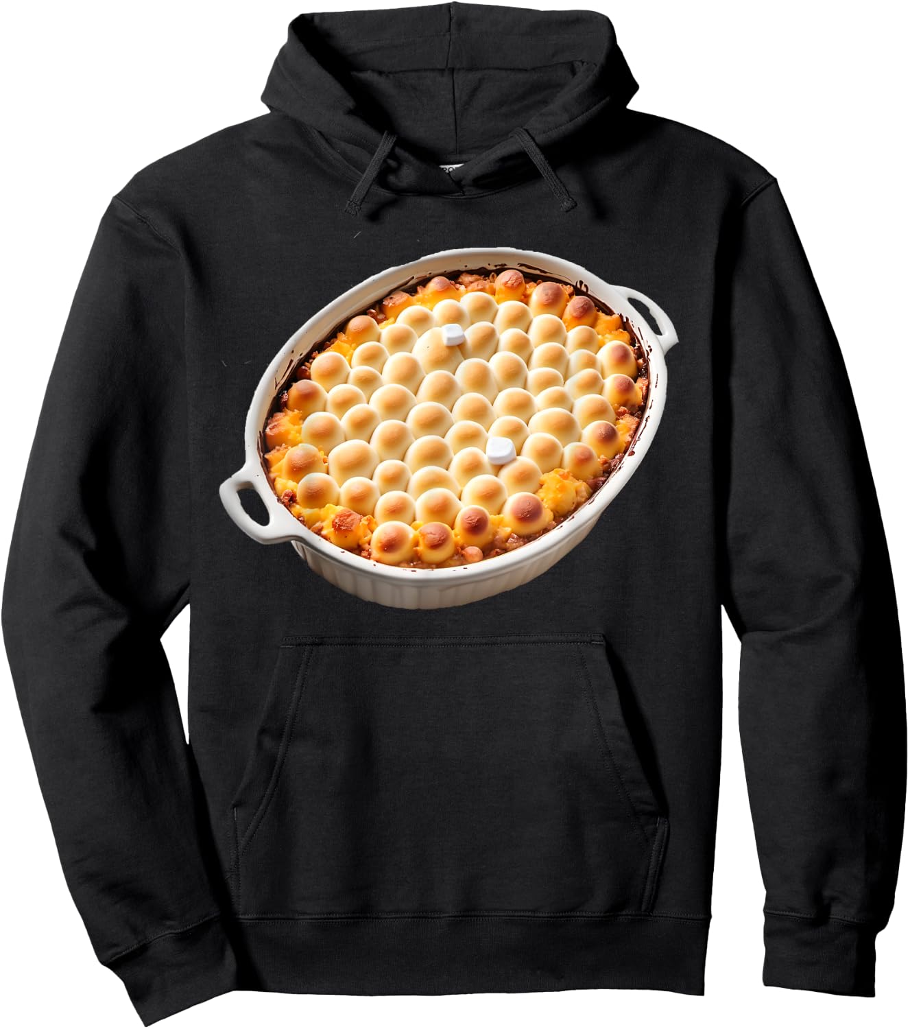Sweet Potato Casserole with Marshmallows Hoodie - Hoodie | Black