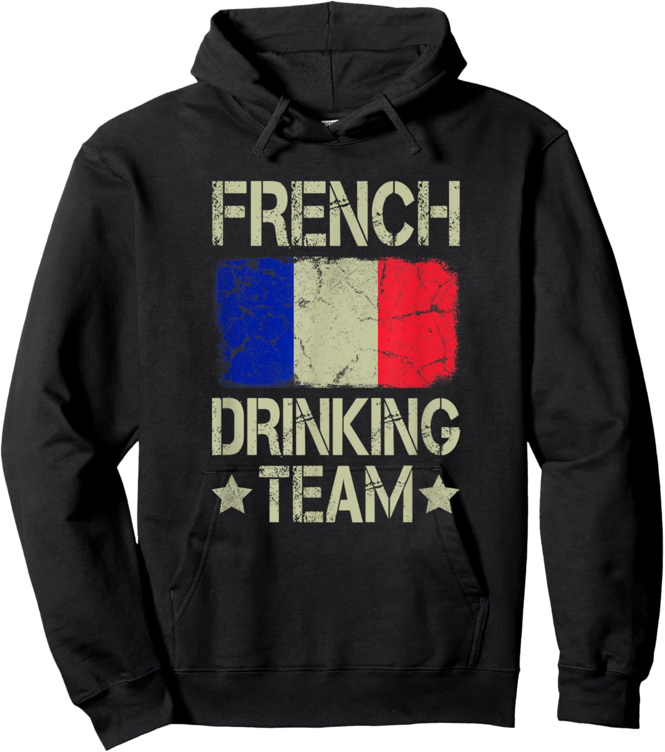 French Drinking Team France Flag Funny Drinking Hoodie - Hoodie | Black