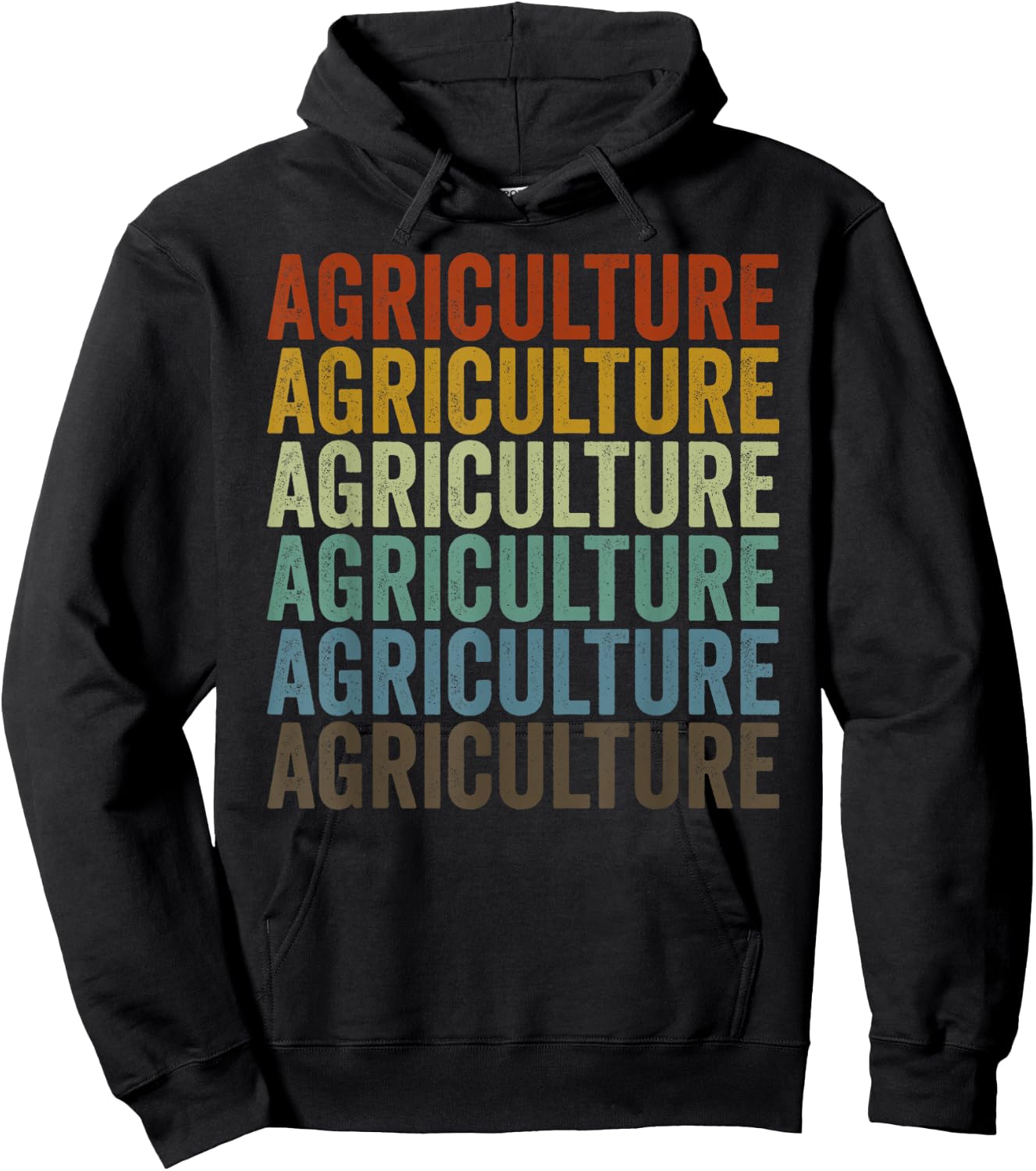 Agriculture Retro Hoodie - Hoodie | Black