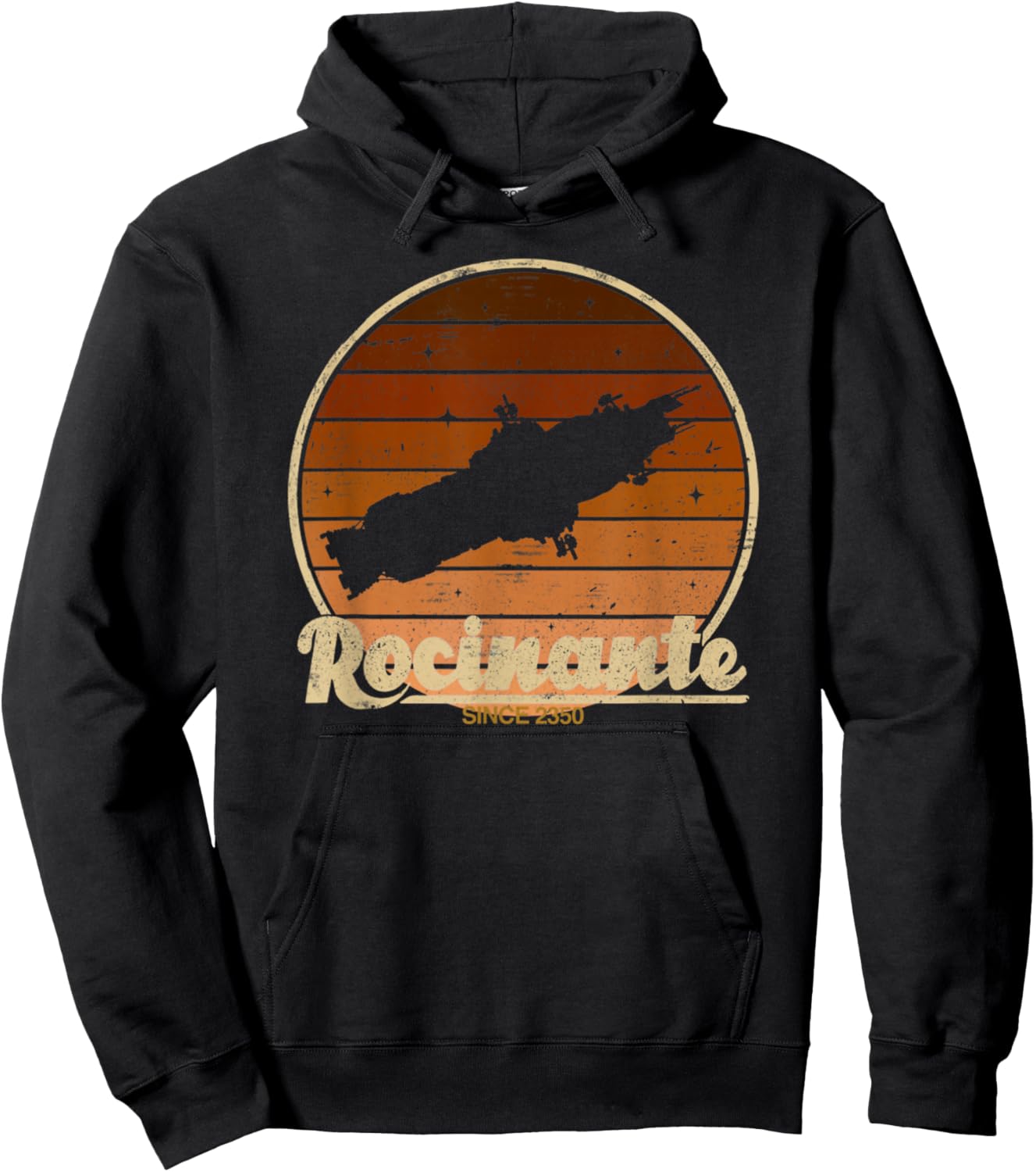 Vintage Retro The Rocinante Orange The Expanse Hoodie - Hoodie | Black