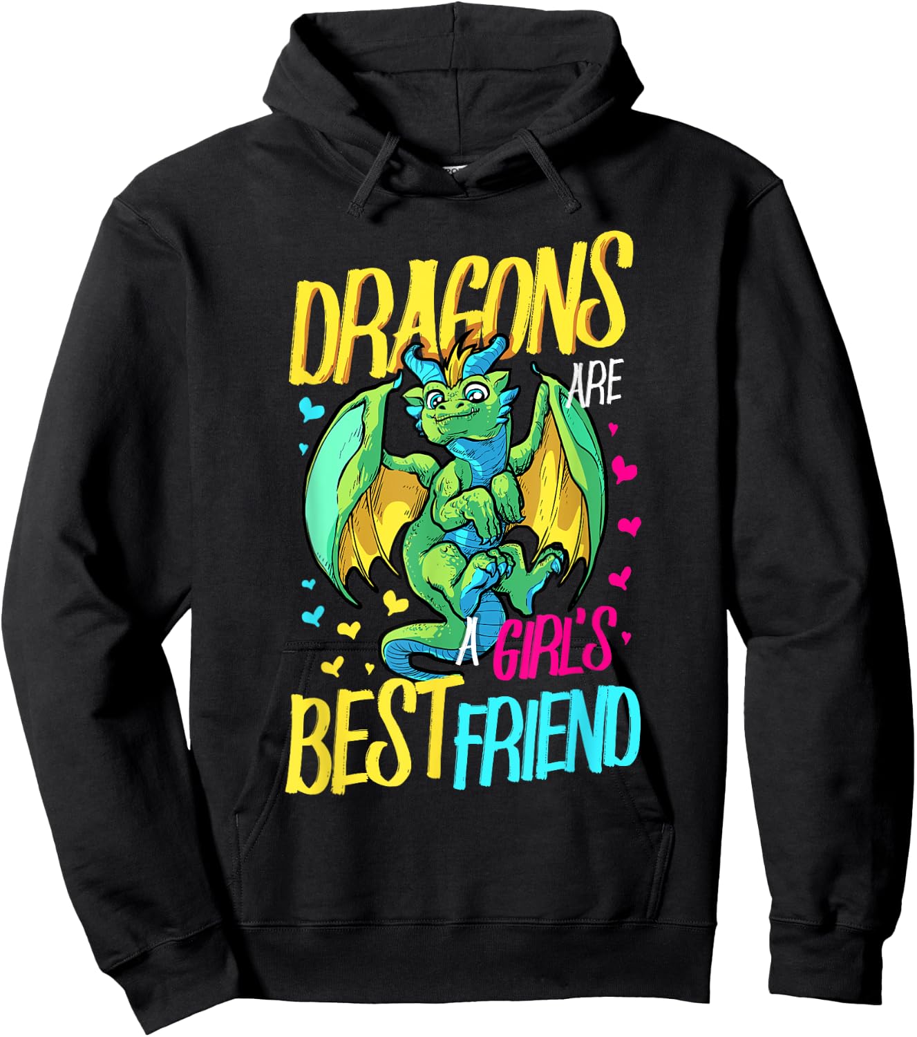 Dragon Are A Girls Best Friend Dragon Lover Hoodie - Hoodie | Black