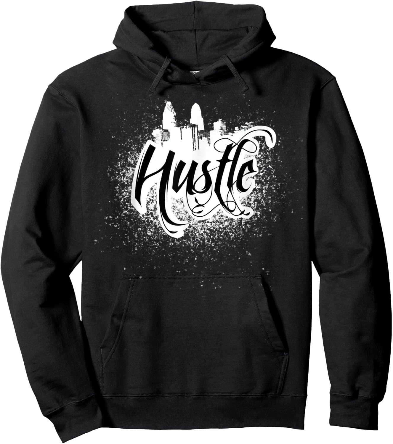 Hustle Shirt Tattoo Art Grunge Hoodie - Hoodie | Black