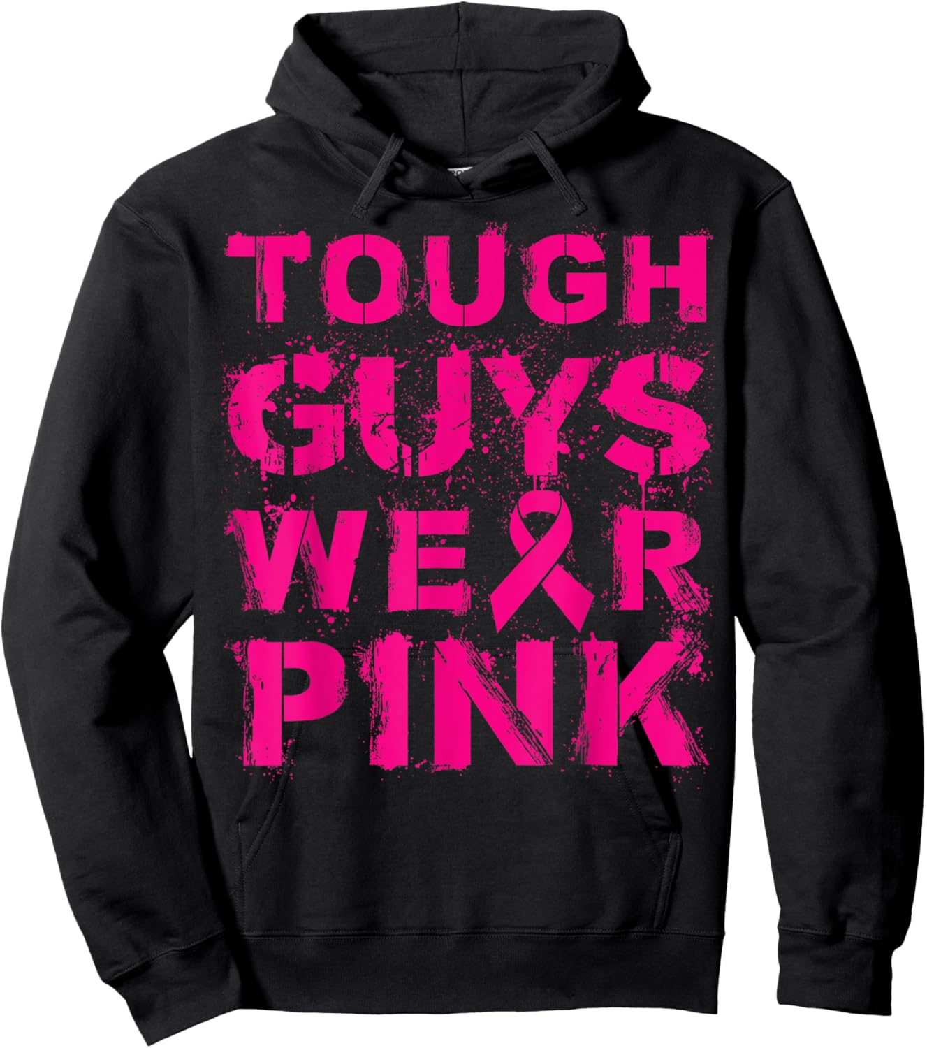 Tough Guys Wear Pink Hoodie - Hoodie | Black