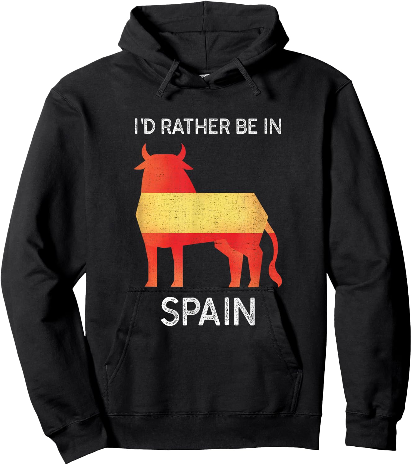 I'd Rather Be in Spain - Funny Spain Keepsake Hoodie - Hoodie | Black