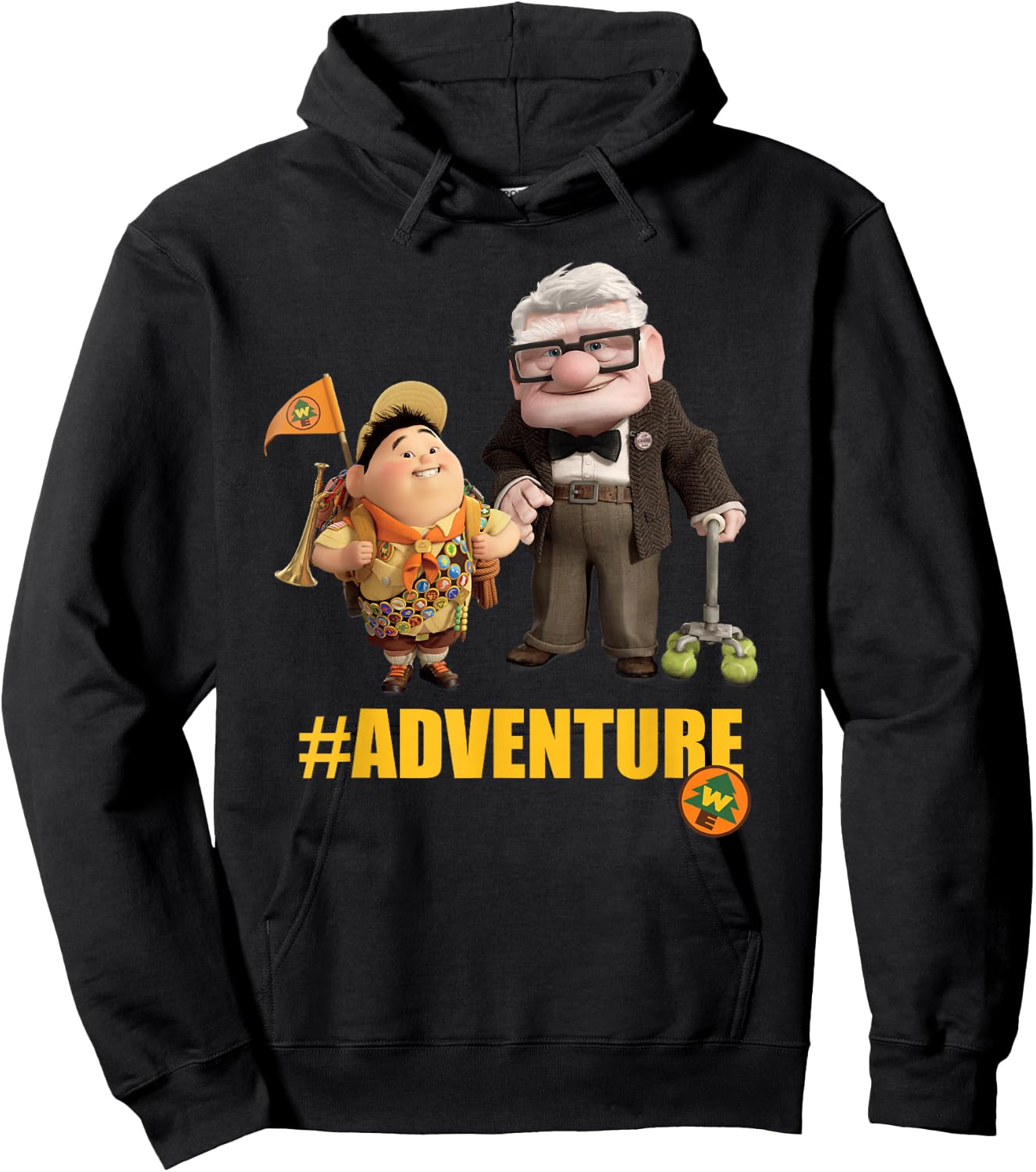 Disney Pixar Up Carl and Russell #Adventure Hoodie - Hoodie | Black