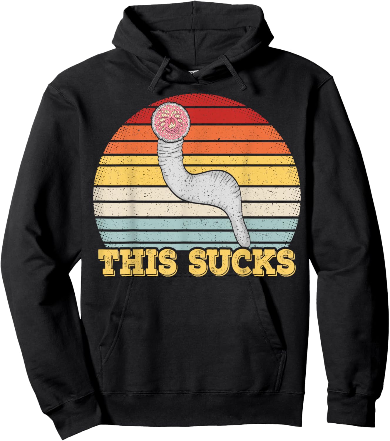This sucks Design for a Lamprey lover Hoodie - Hoodie | Black