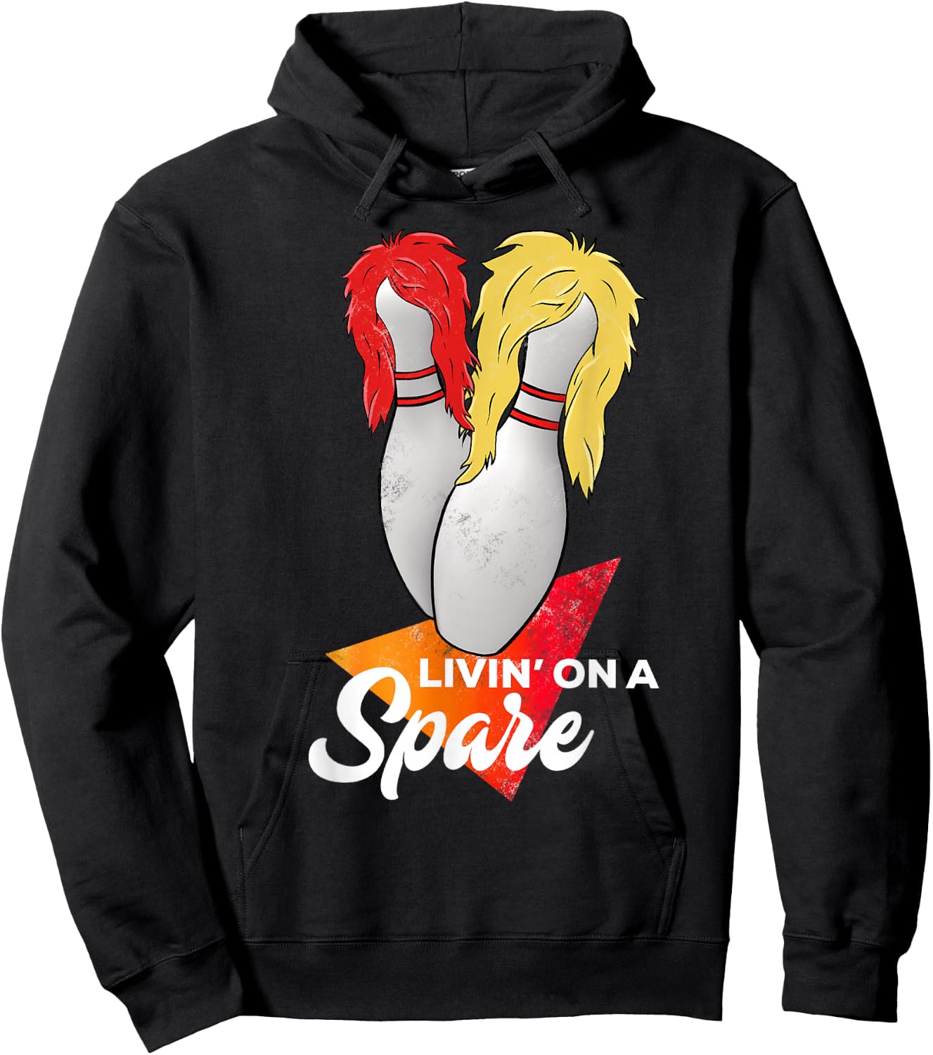 Living On A Spare Bowling League Team Hoodie - Hoodie | Black