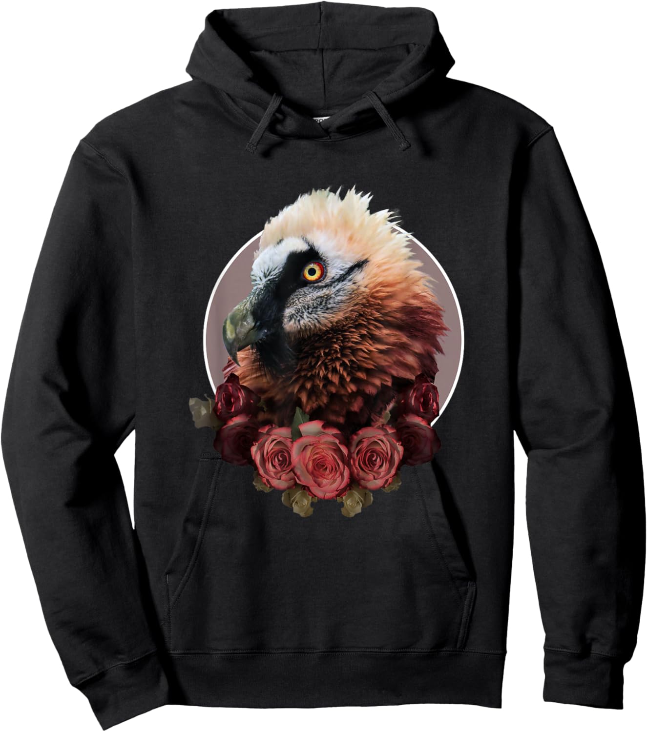 Random Galaxy Bearded Vulture Flower, Vultures Bird Lover Hoodie - Hoodie | Black