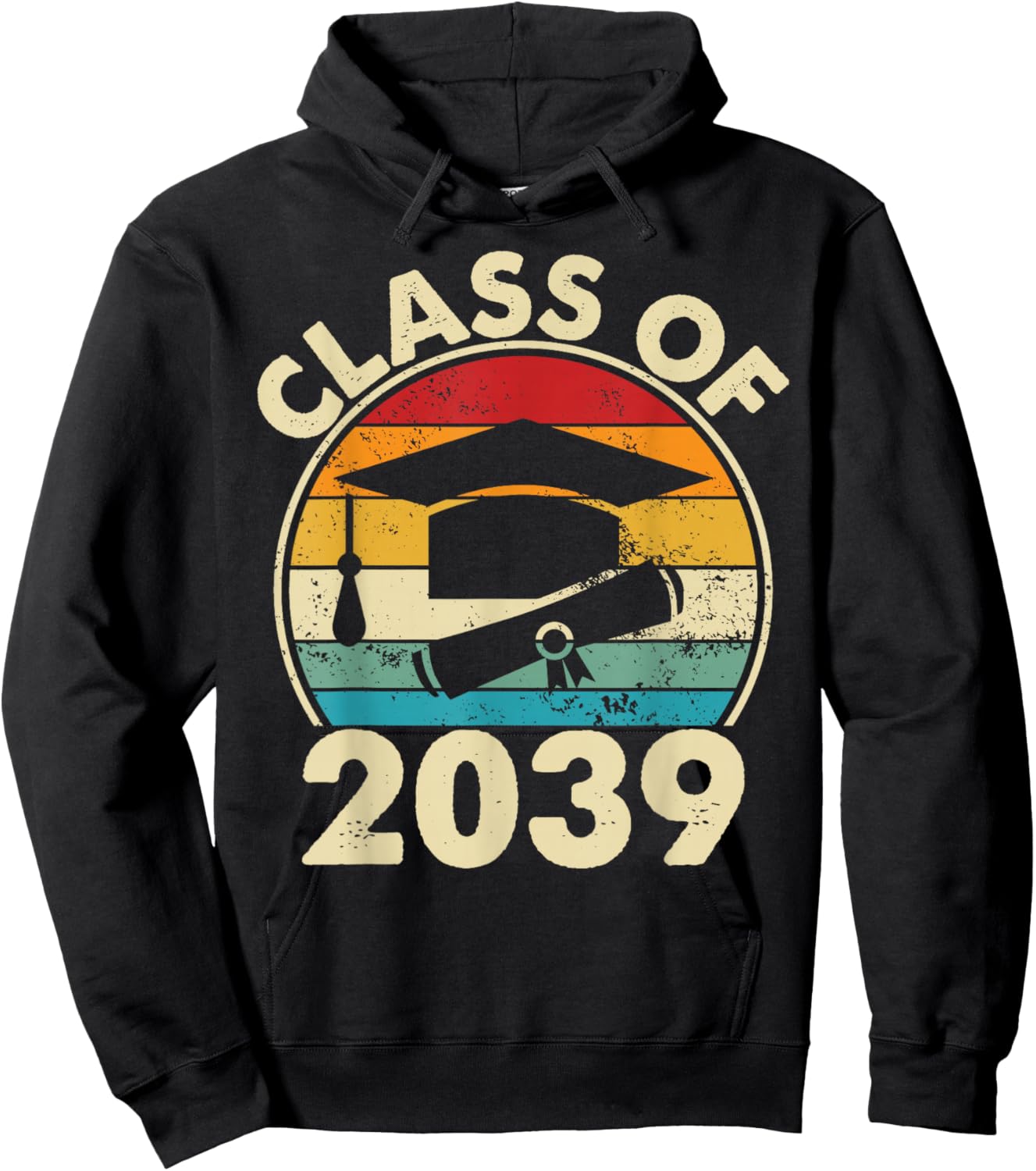 Class Of 2039 Pre-K Graduate Preschool Boys Girls Graduation Hoodie - Hoodie | Black