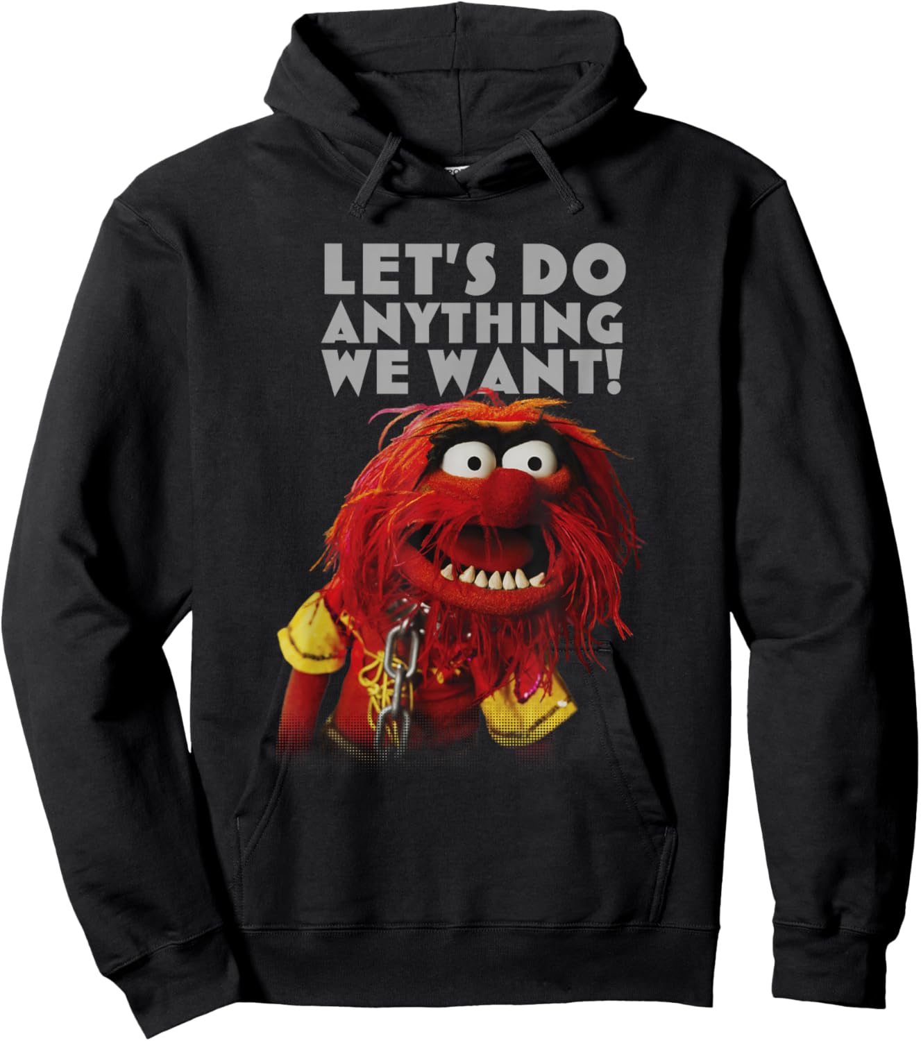 Disney The Muppets Let's Do Anything We Want Animal Poster Hoodie - Hoodie | Black
