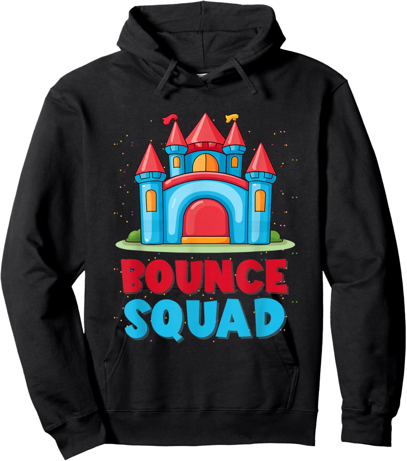 Bounce House Birthday Party Funny Bouncing Castle Hoodie - Hoodie | Black