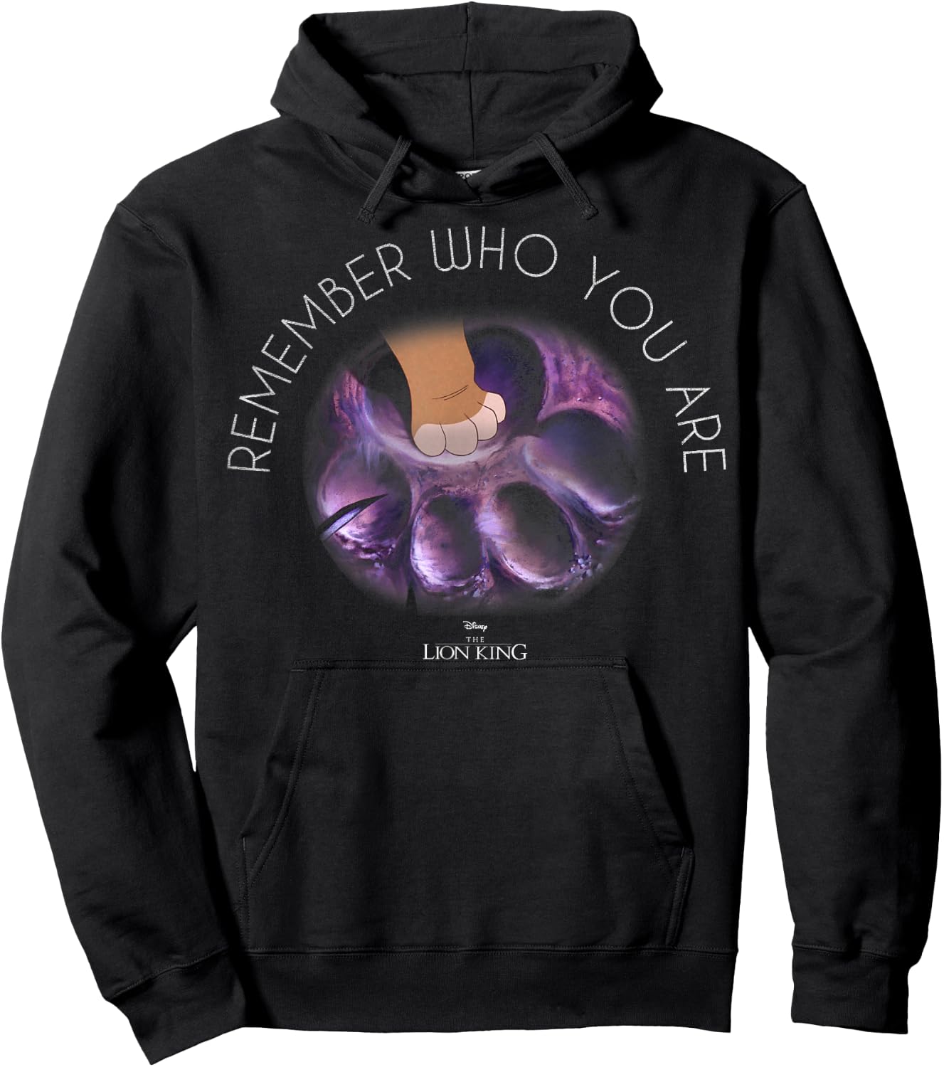 Disney The Lion King Simba Remember Who You Are Text Hoodie - Hoodie | Black