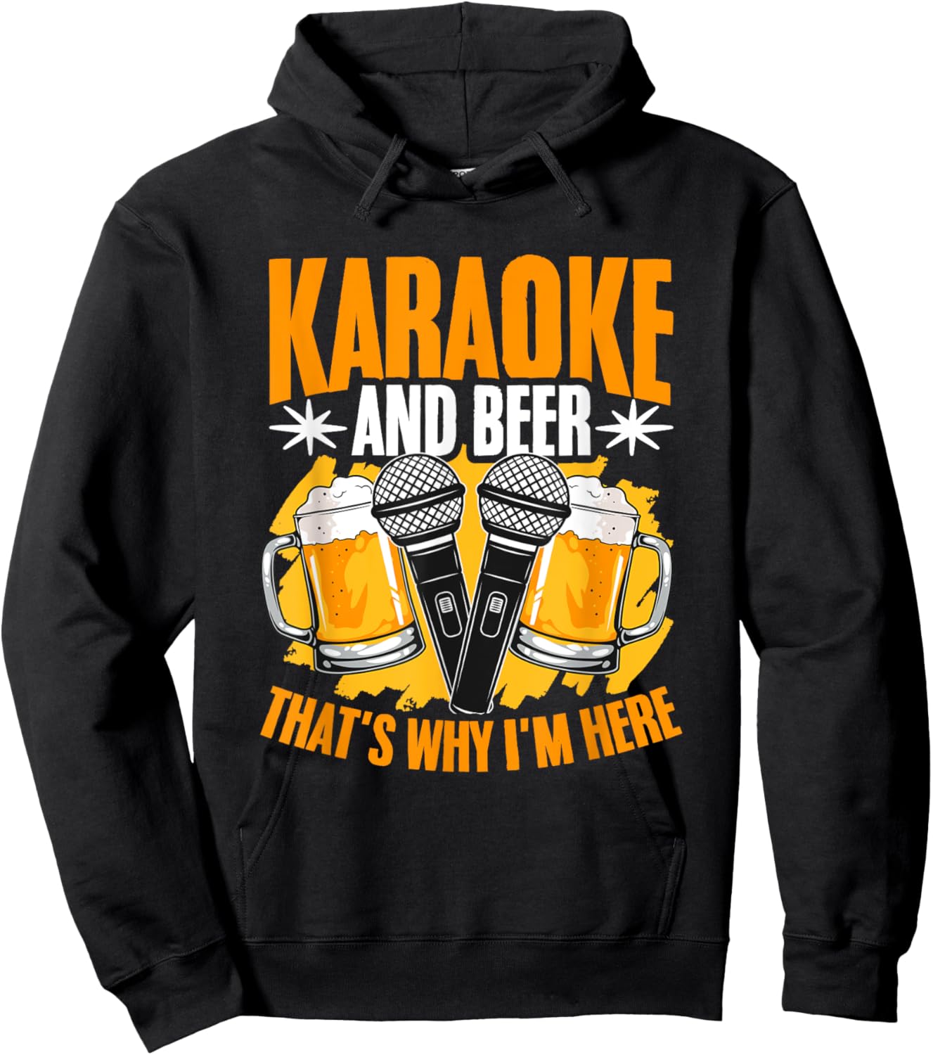 Karaoke And Beer Microphone Karaoke Singing Karaoke Singer Hoodie - Hoodie | Black