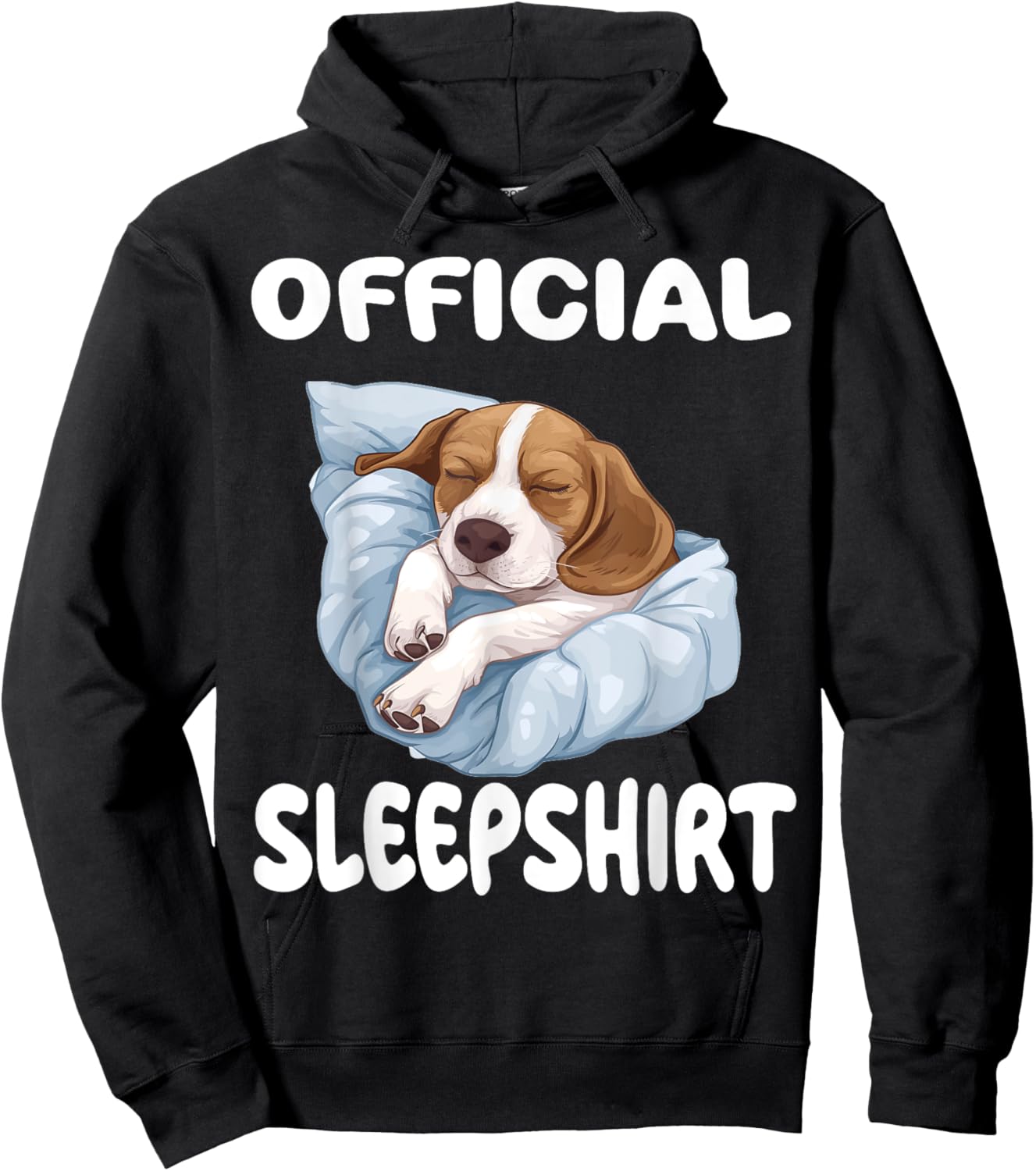 Beagle Dog Official Sleepshirt Pajamas Nightgown Men Women Kids Hoodie - Hoodie | Black