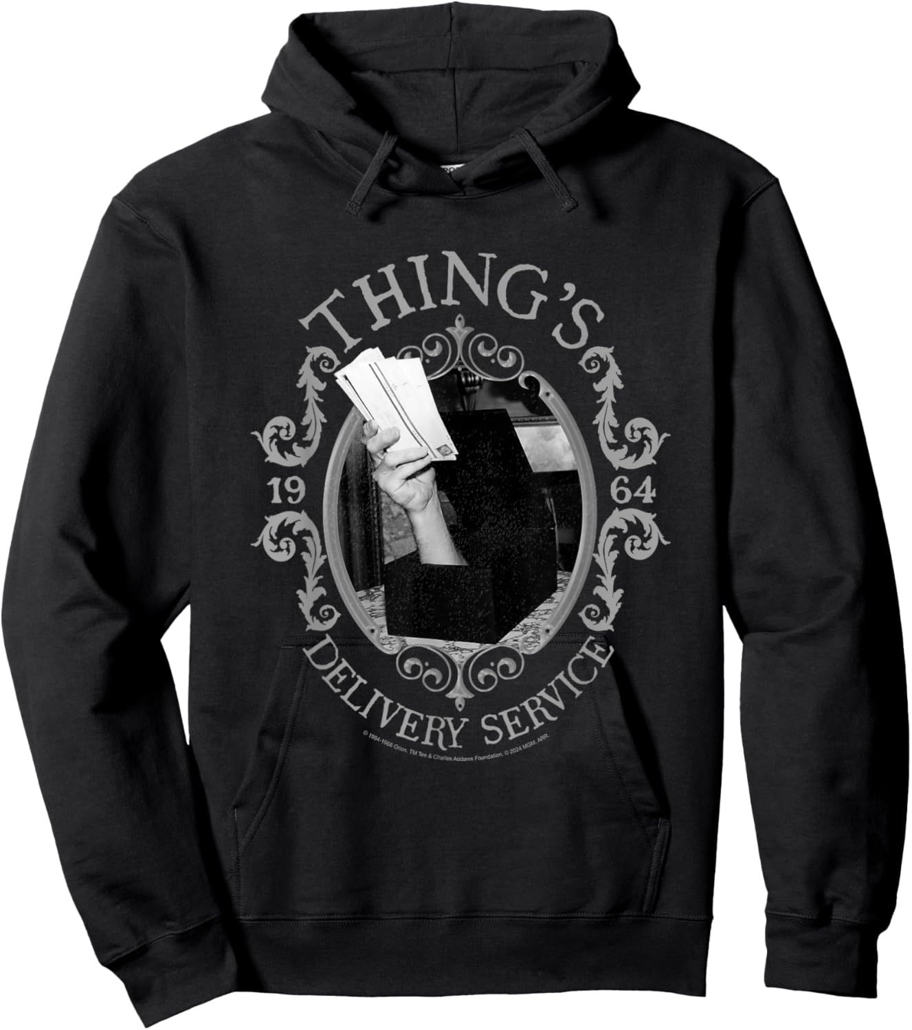 The Addams Family Thing's Delivery Service 1964 Nouveaux Hoodie - Hoodie | Black