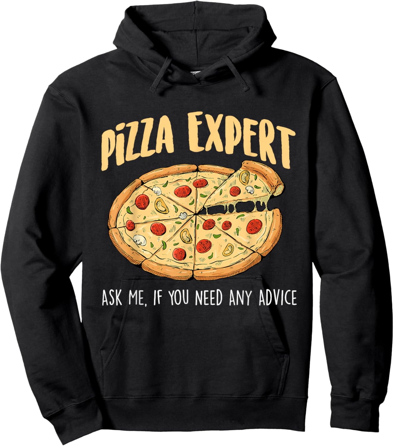 Pizza Expert Ask Me - Food Lover Pizza Baker Hoodie - Hoodie | Black