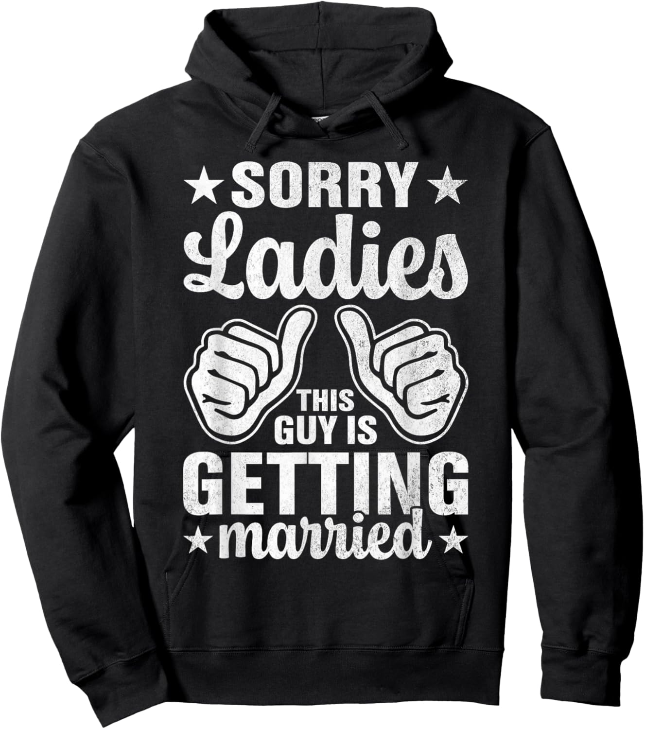 Sorry Ladies This Guy Is Getting Married Bachelor Hoodie - Hoodie | Black