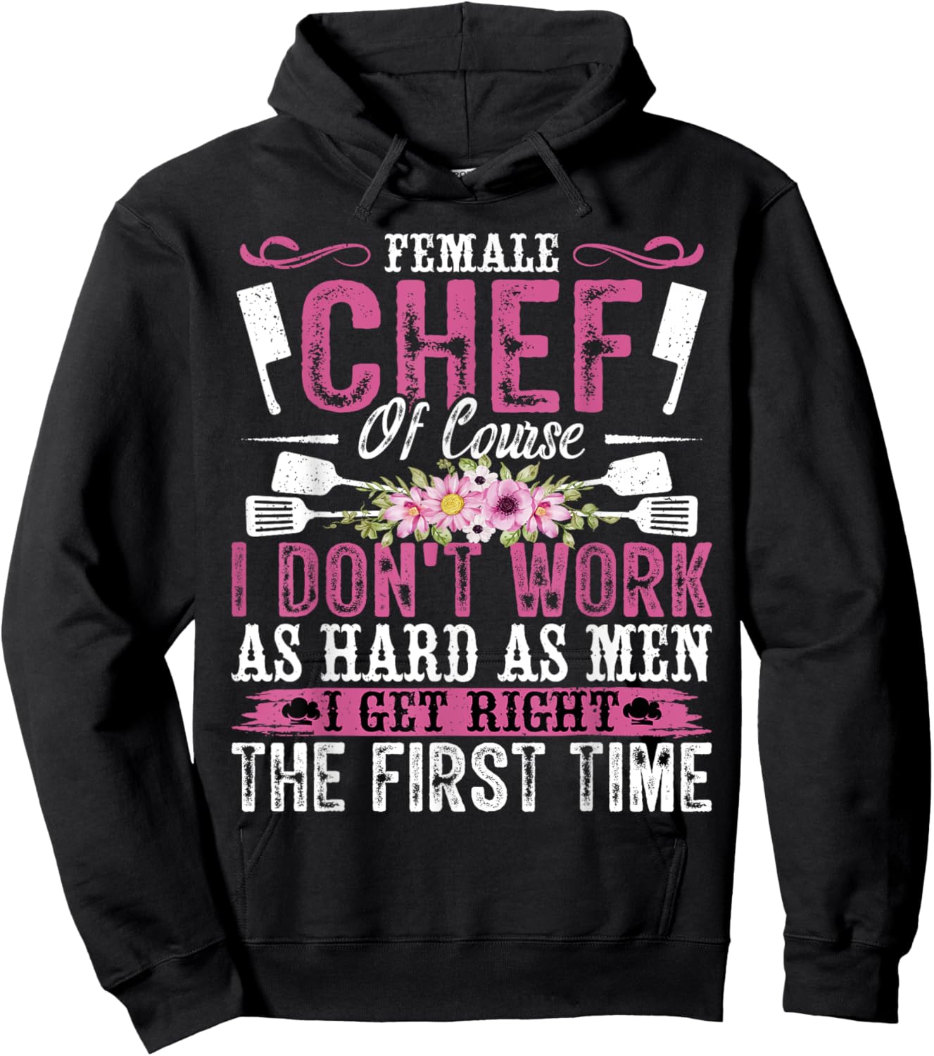 Female Chef - Funny Cooking Women's Culinary Chef Cook Hoodie - Hoodie | Black