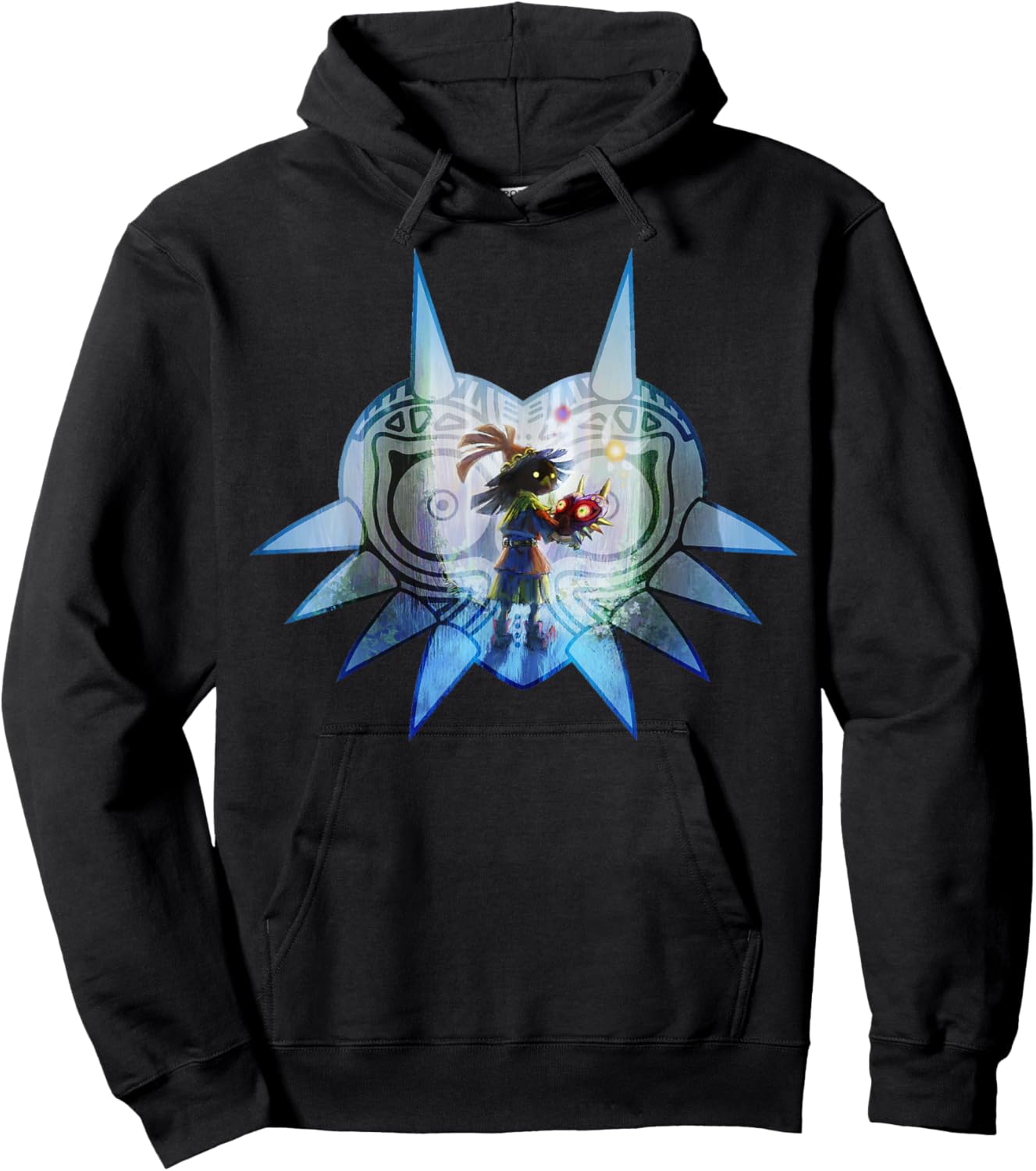 The Legend of Zelda Majora's Mask Portrait Fill Hoodie - Hoodie | Black
