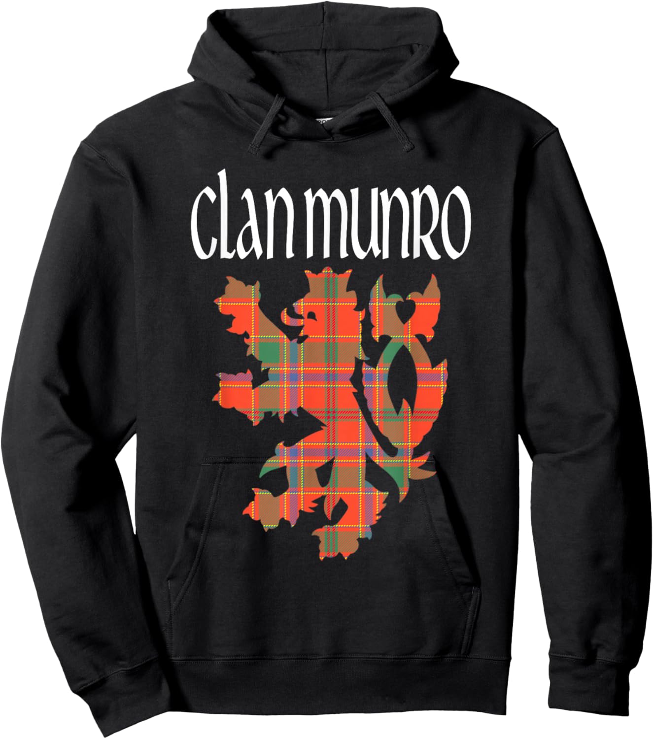 Clan Munro Tartan Scottish Family Name Scotland Pride Hoodie - Hoodie | Black