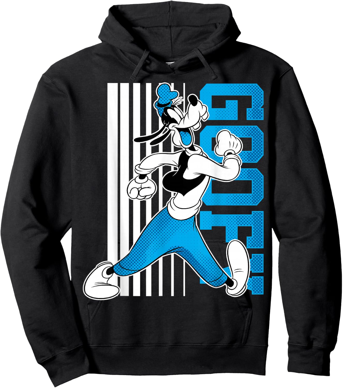 Disney Mickey And Friends Goofy Barcode Hoodie - Hoodie | Black
