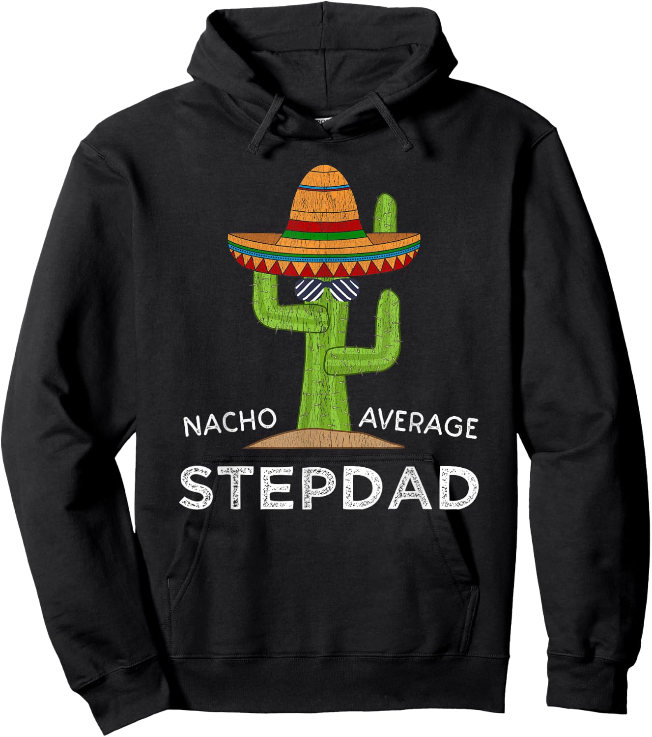 Fun Hilarious Stepfather Humor | Funny Stepdad Hoodie - Hoodie | Black