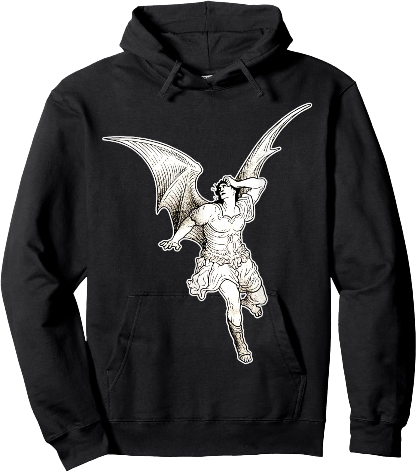 Lucifer Fallen Angel x Gustave Dore Hoodie - Hoodie | Black