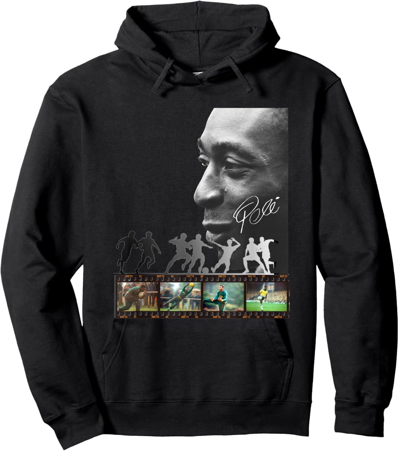 Pele_Brasil_002 Hoodie - Hoodie | Black