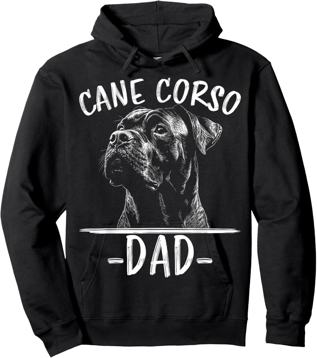 Cane Corso Dog Walking Stick , Black, S Hoodie - Hoodie | Black