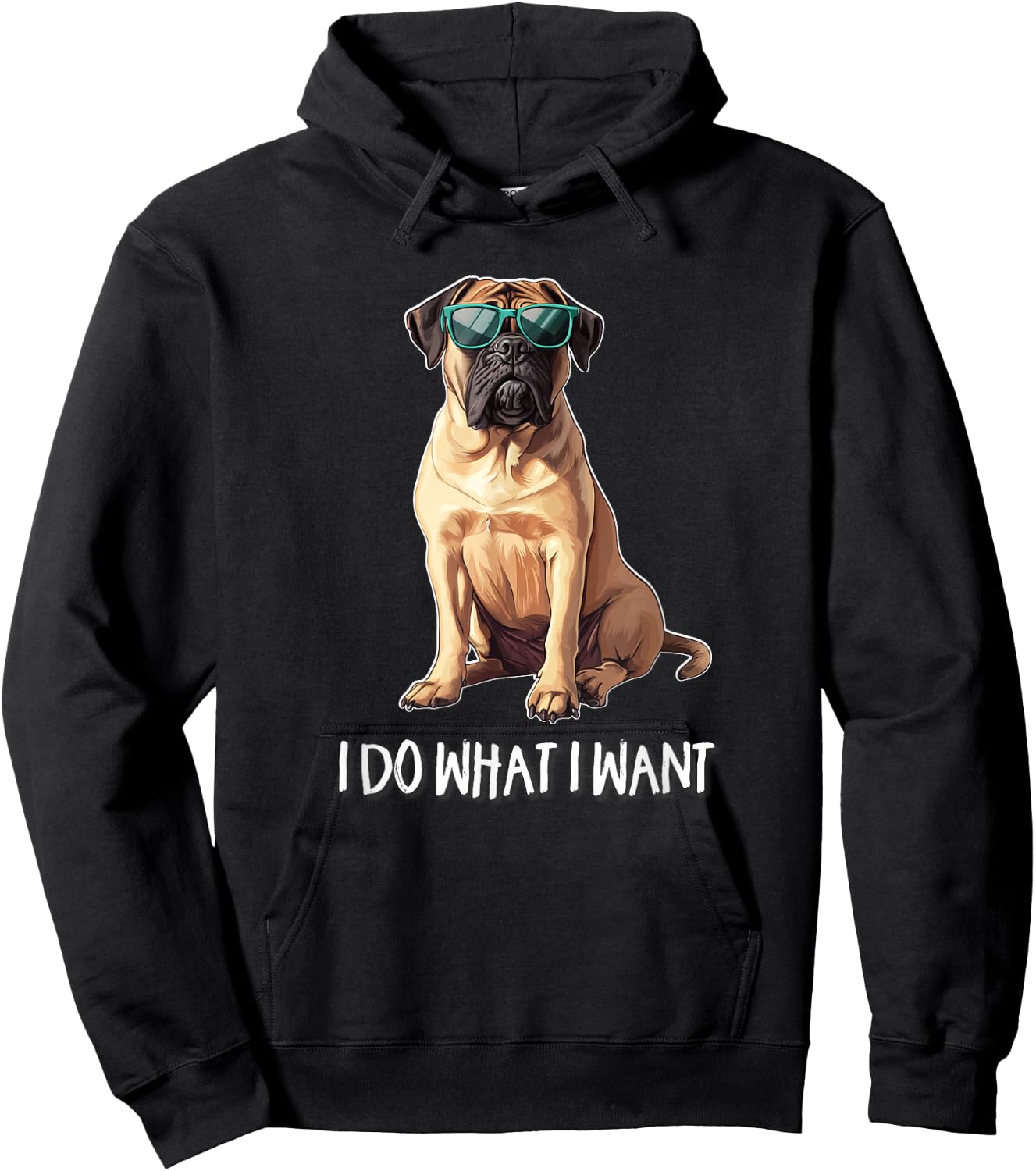 Kids I Do What I Want English Mastiff Lover Hoodie - Hoodie | Black