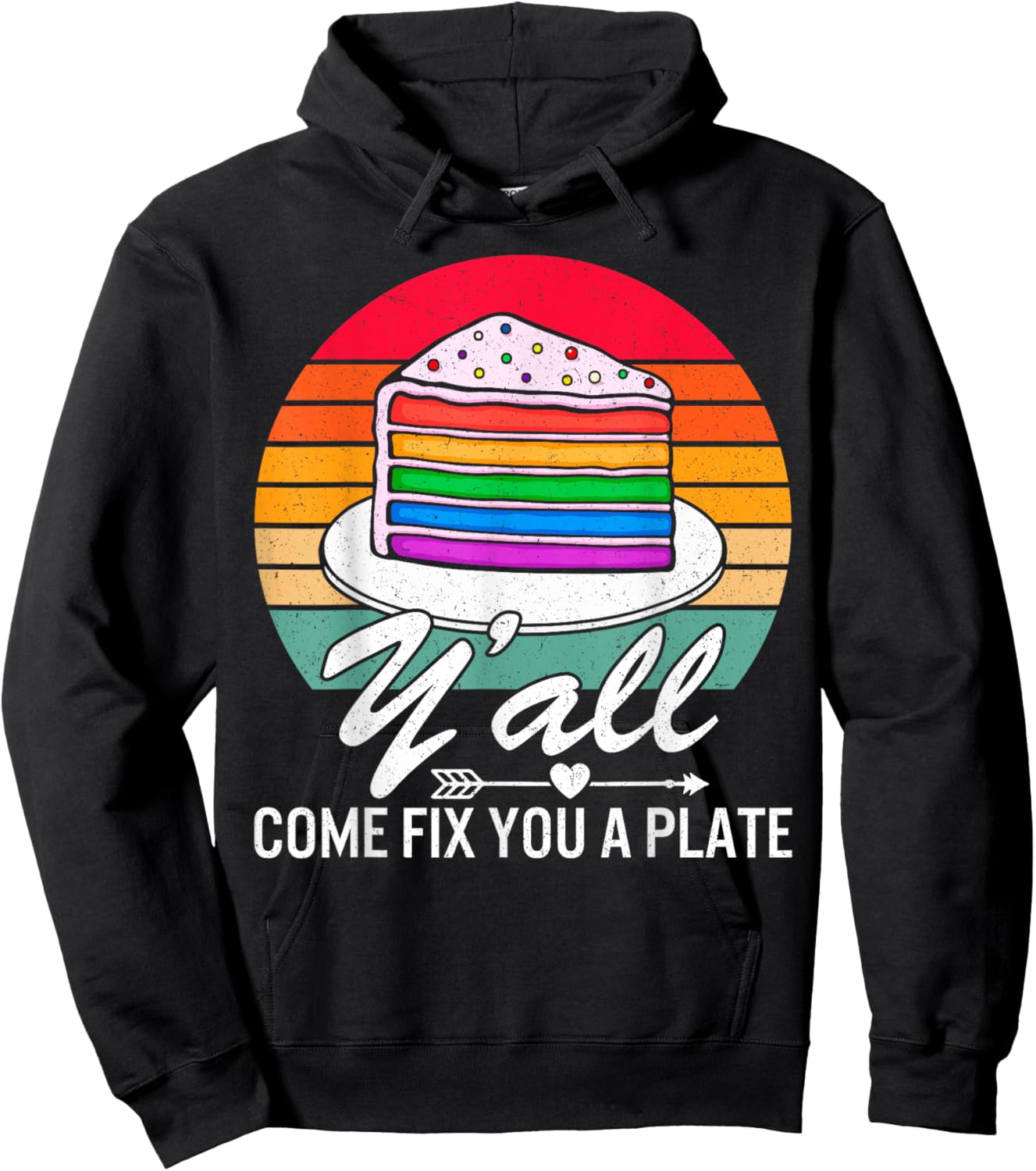 Y'all Come Fix You A Plate Vintage Apparel Shirt Gift Hoodie - Hoodie | Black